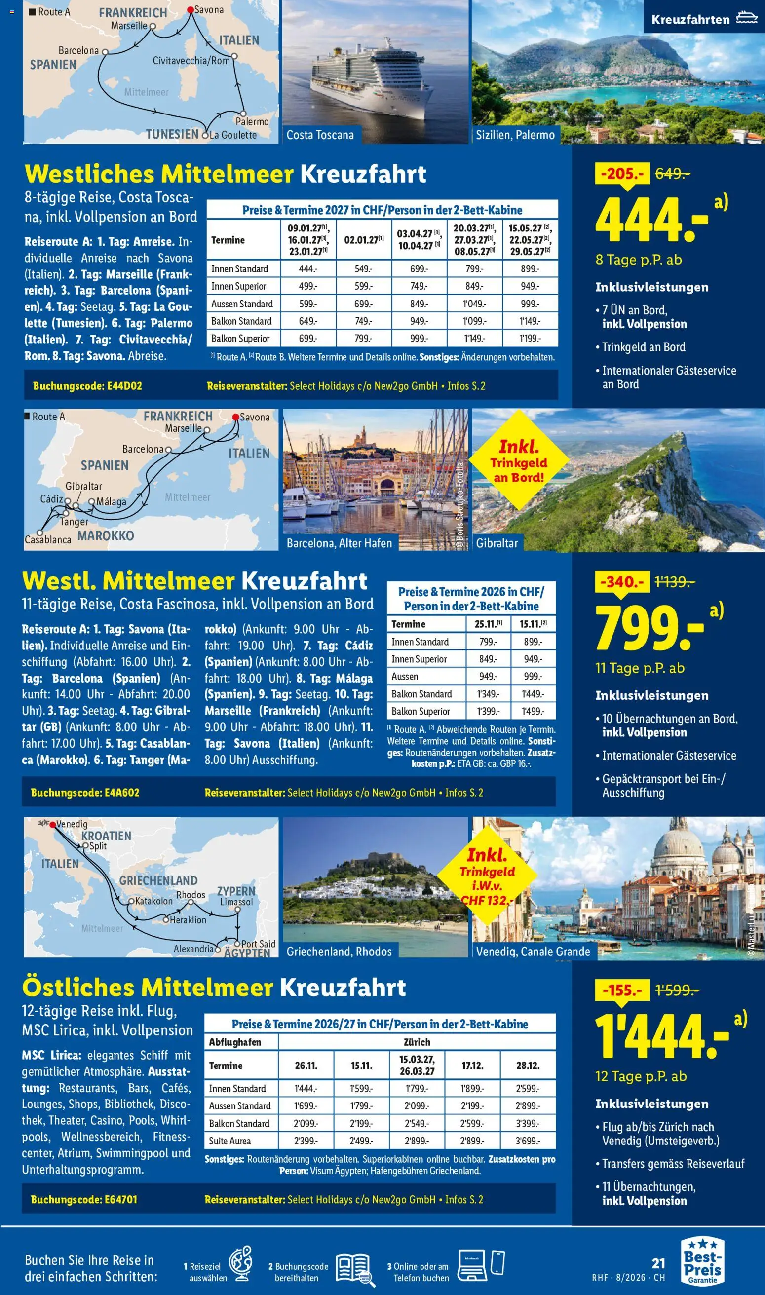 Lidl aktionen Reise-Highlights – gültig ab 29.07.2026 | Seite: 21 | Produkte: Telefon, Uhr