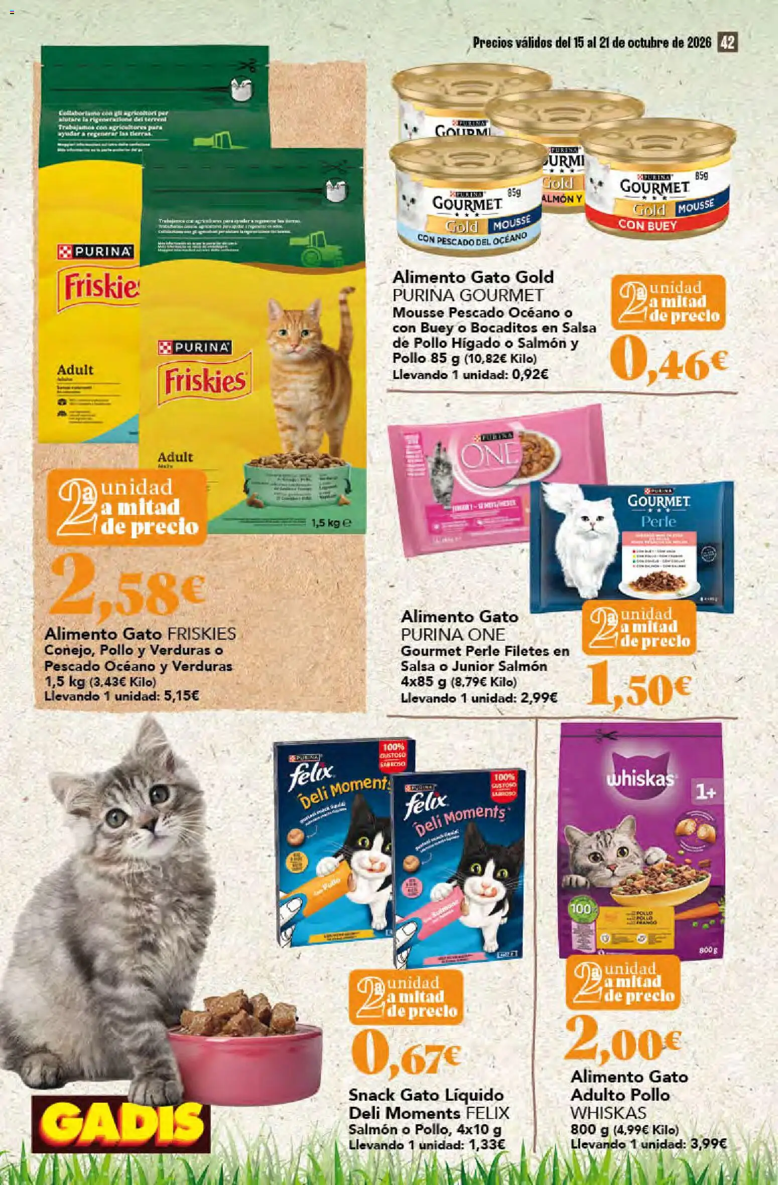 Gadis - folleto │ válido desde el 15/10/2026 | Página: 42 | Productos: Verduras, Salmón, Hígado, Pollo