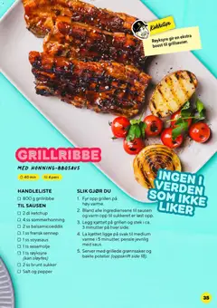 Forhåndsvisning av Grillfest hos Bunnpris gyldig fra 25.04.2026 | Side: 36 | Produkter: Squash, Poteter, Sukker, Målarfärg