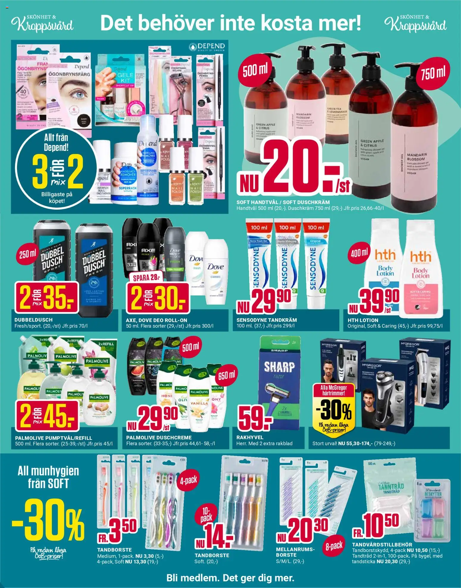 ÖoB reklamblad aktuell från 31/08/2026 | Sida: 5 | Produkter: Tandkräm, Tandborste, Dusch, Penna