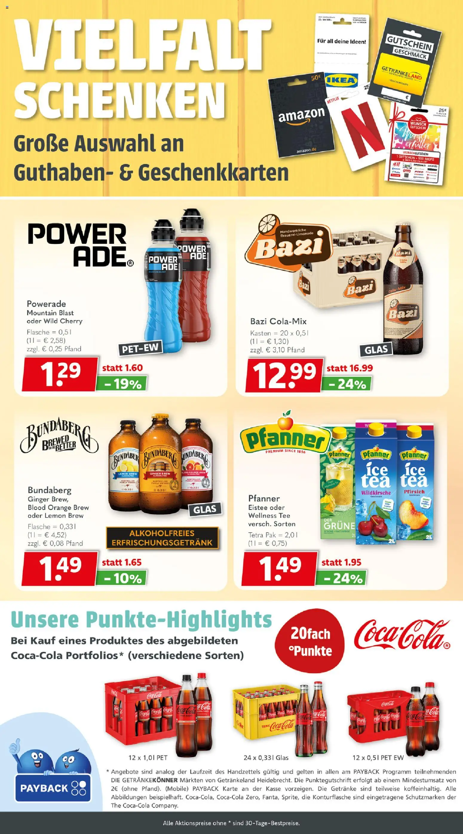 Getränkeland Prospekt – gültig ab 08.06.2026 | Seite: 10 | Produkte: Coca cola, Cola, Powerade, Pfirsich
