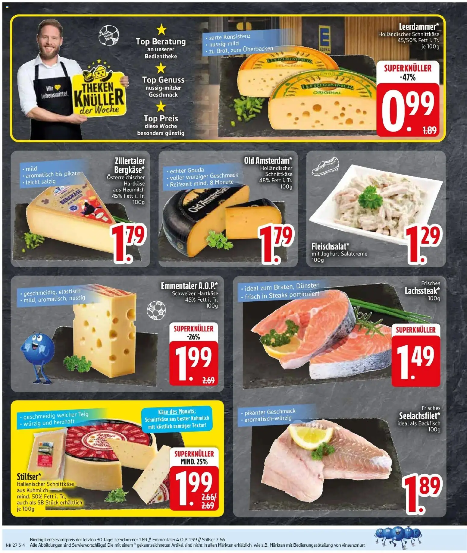 Edeka - EDEKA: Wochenangebote – gültig ab 28.06.2026 | Seite: 16 | Produkte: Top, Käse, Gouda, Leerdammer