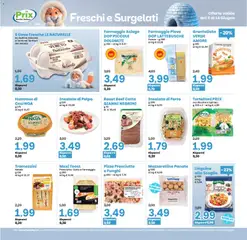 Anteprima del volantino Prix volantino valido a partire dal 05.06.2026 | Pagina: 10 | Prodotti: Uova, Pizza, Tortelloni, Farro