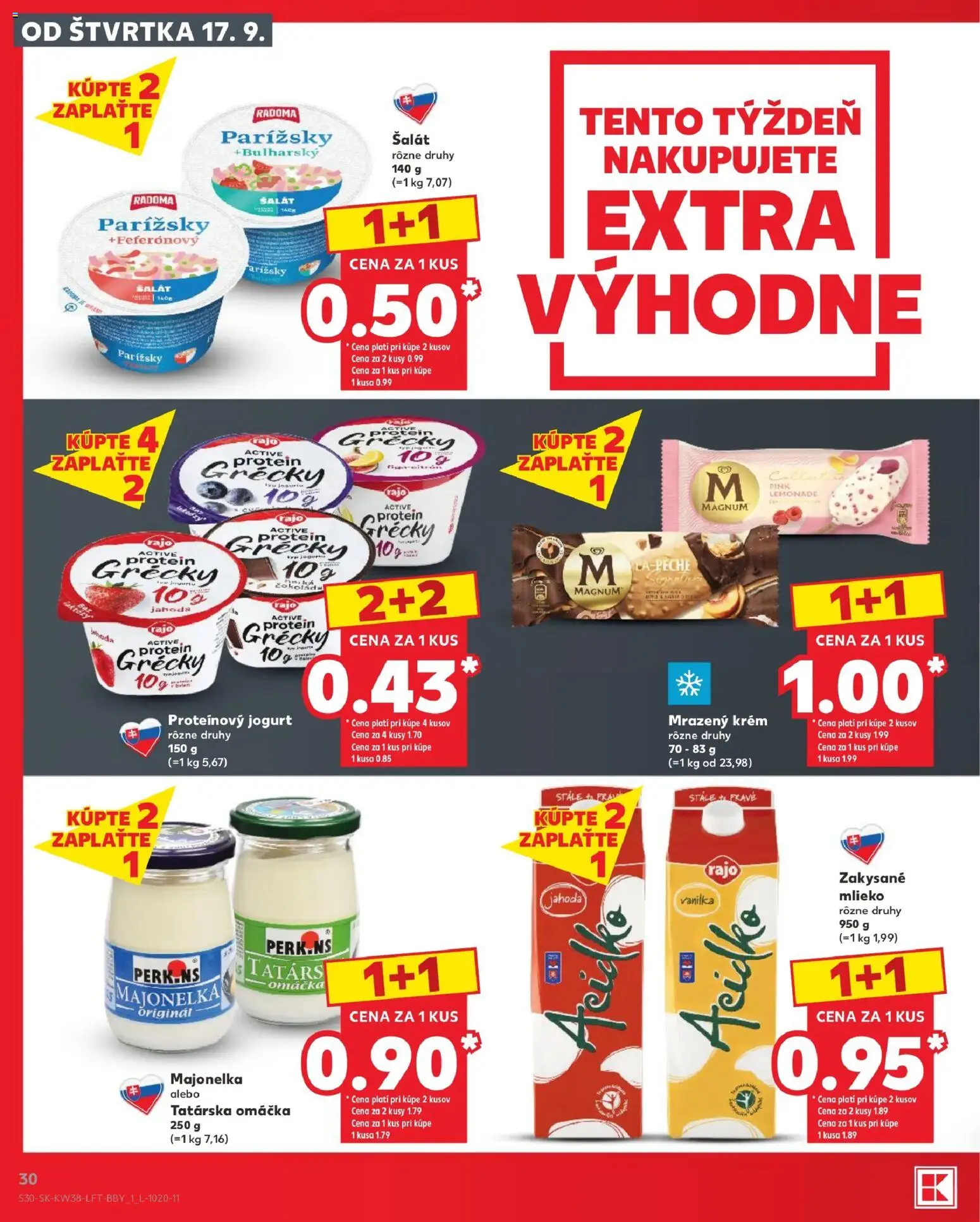 Kaufland SK akciós ujság - amely érvényes a következő dátumtól: 2026.09.17. | Oldal: 30