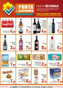 Anteprima del volantino Conad volantino Spunta il Risparmio Sicilia valido a partire dal 01/08/2026 | Pagina: 5 | Prodotti: Mandorla, Latte, Vino, Fiocchi d'avena
