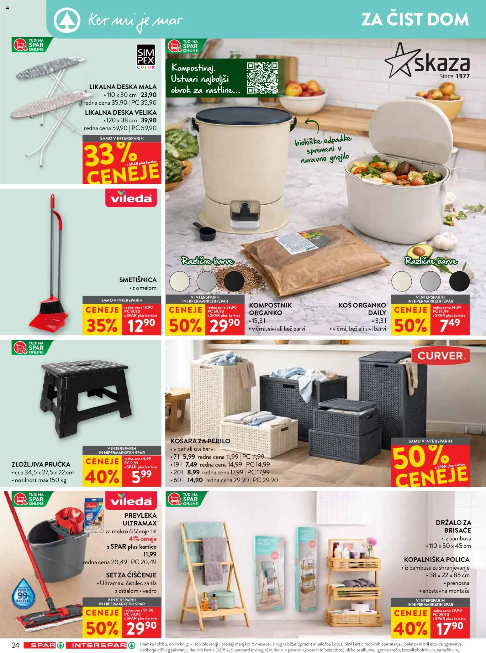 Novi Spar katalog ponudbe – veljaven od 13.05.2026 | Stran: 34 | Izdelki: Prevleka, Polica, Kos, Vedro
