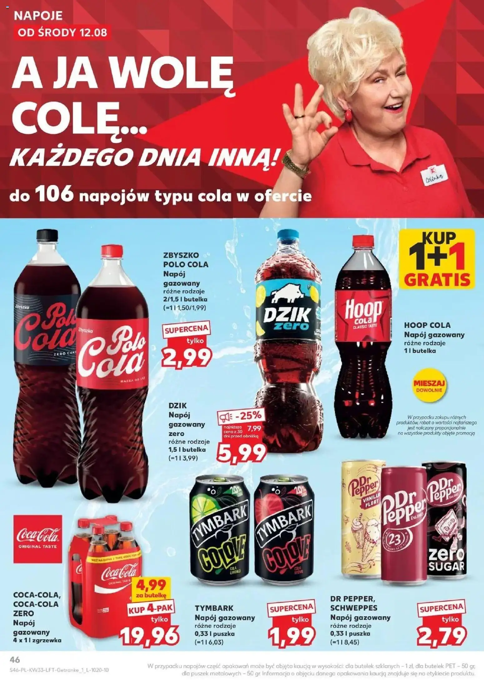 Kaufland - Kaufland Gazetka Tygodnia ważne do 19.08 od 12.08.2026 - od jutra PDF | Strona: 46 | Produkty: Tymbark, Napoje, Coca cola