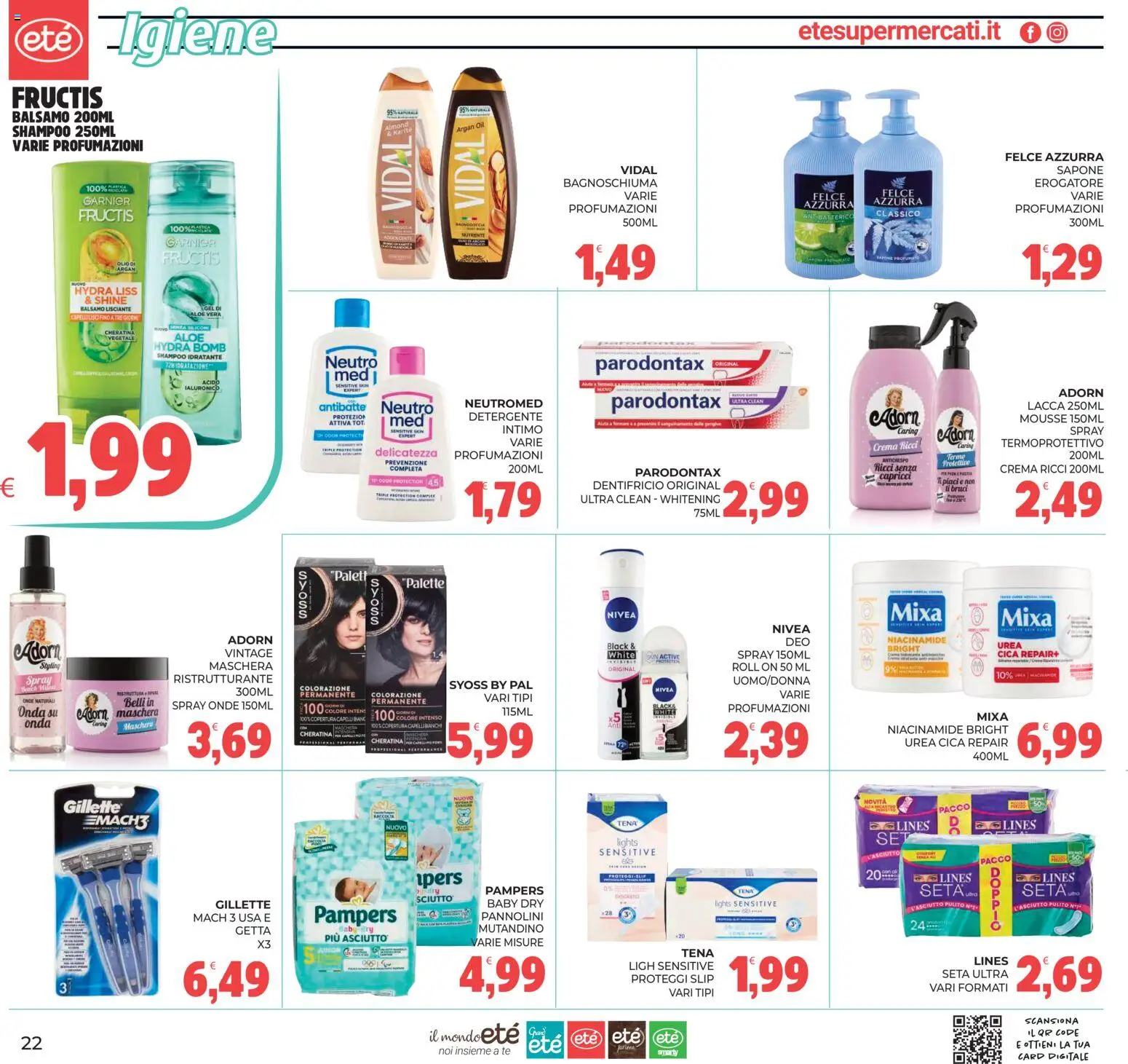 Volantino Eté del 11/09/2026 | Pagina: 22 | Prodotti: Crema, Sapone, Detergente, Tè
