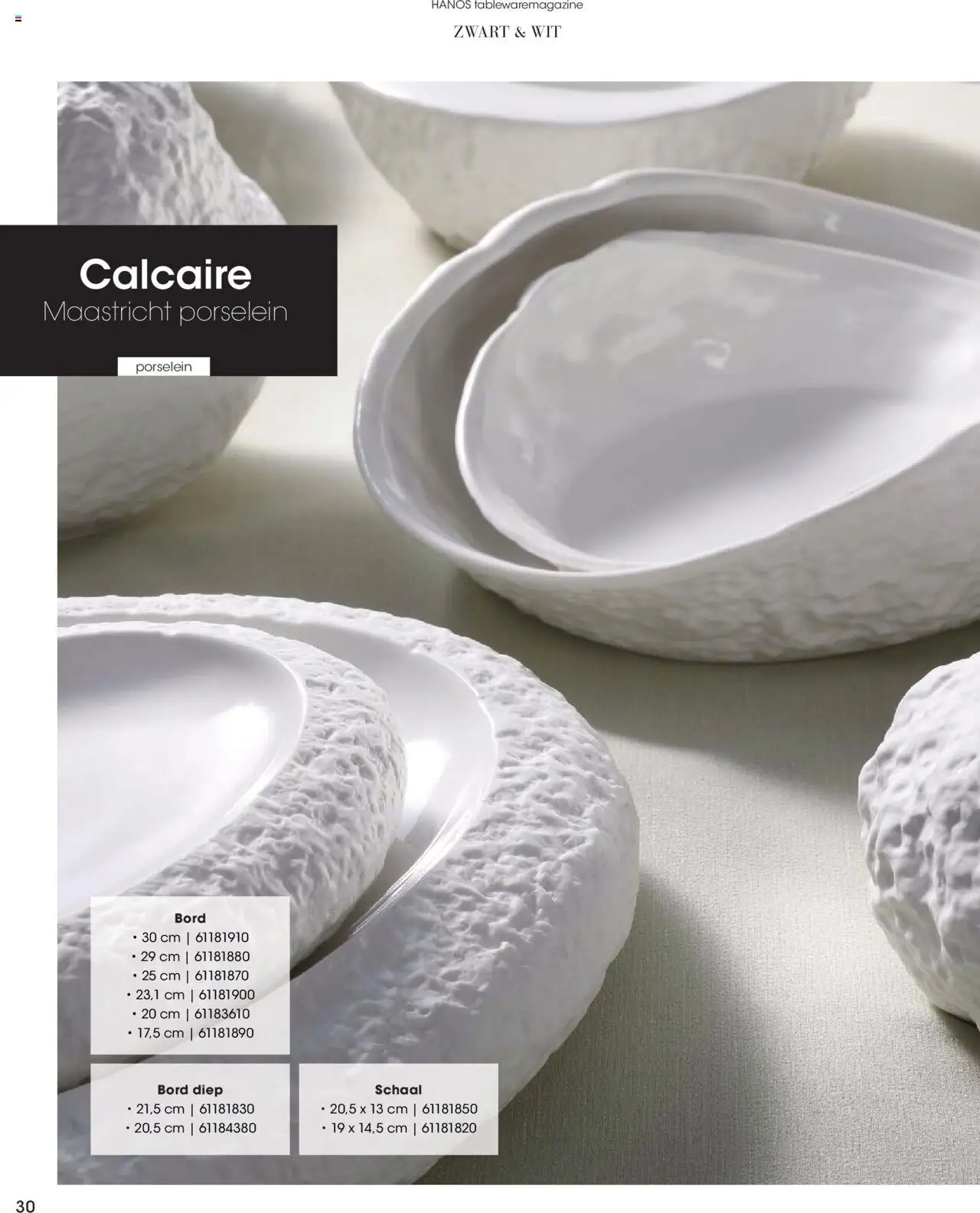 {H1} | Pagina: 30 | Producten: Bord, Schaal