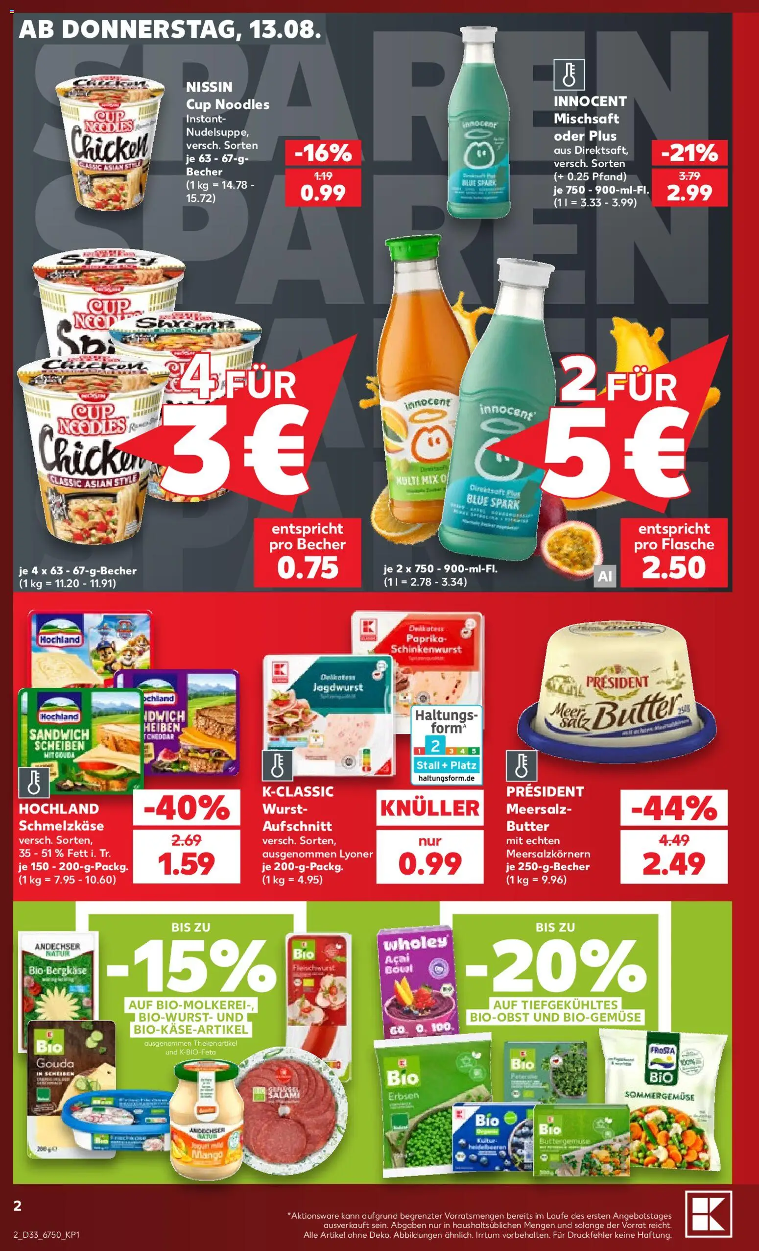 Kaufland Německo leták od 13.08.2026 | Strana: 2