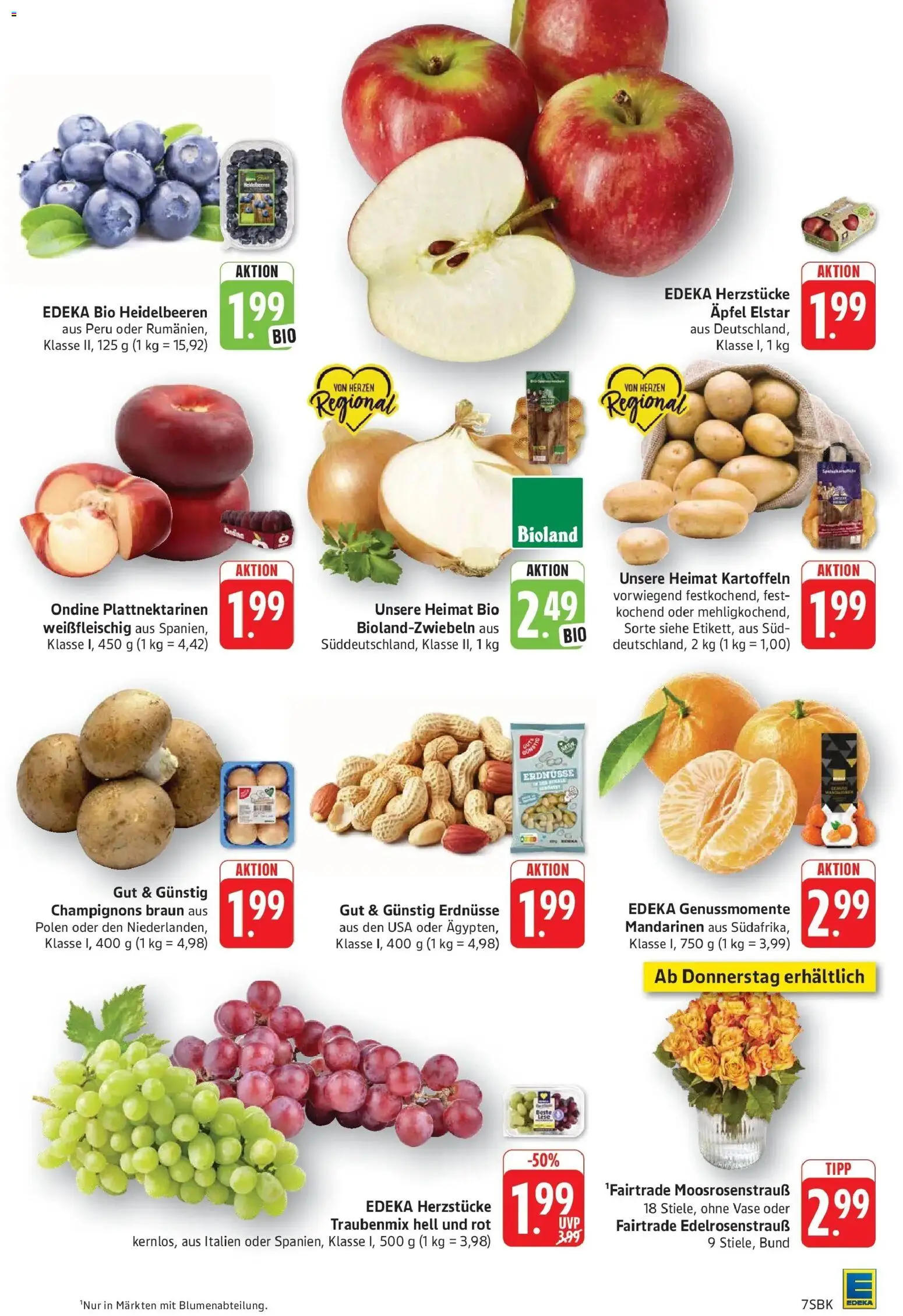 Edeka Prospekt Bad Bergzabern (ab 07.09.2026) » Angebote Online | Seite: 7 | Produkte: Erdnüsse, Vase, Äpfel, Kartoffeln