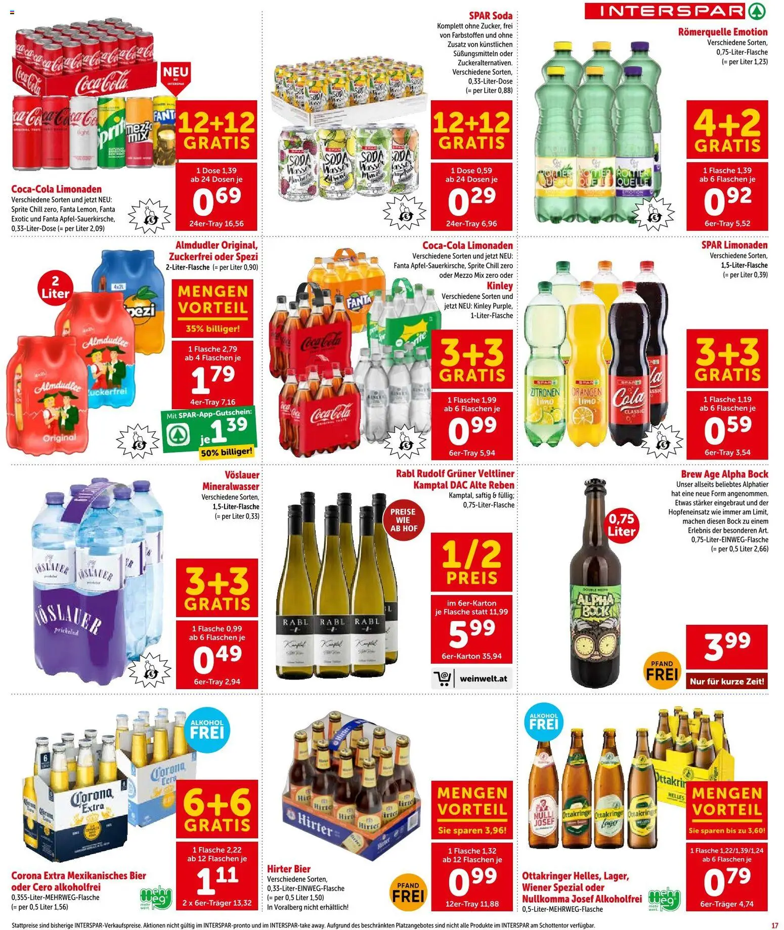 Interspar Flugblatt- Wien gültig ab 07.05.2026 | Seite: 12 | Produkte: Bier, Orangen