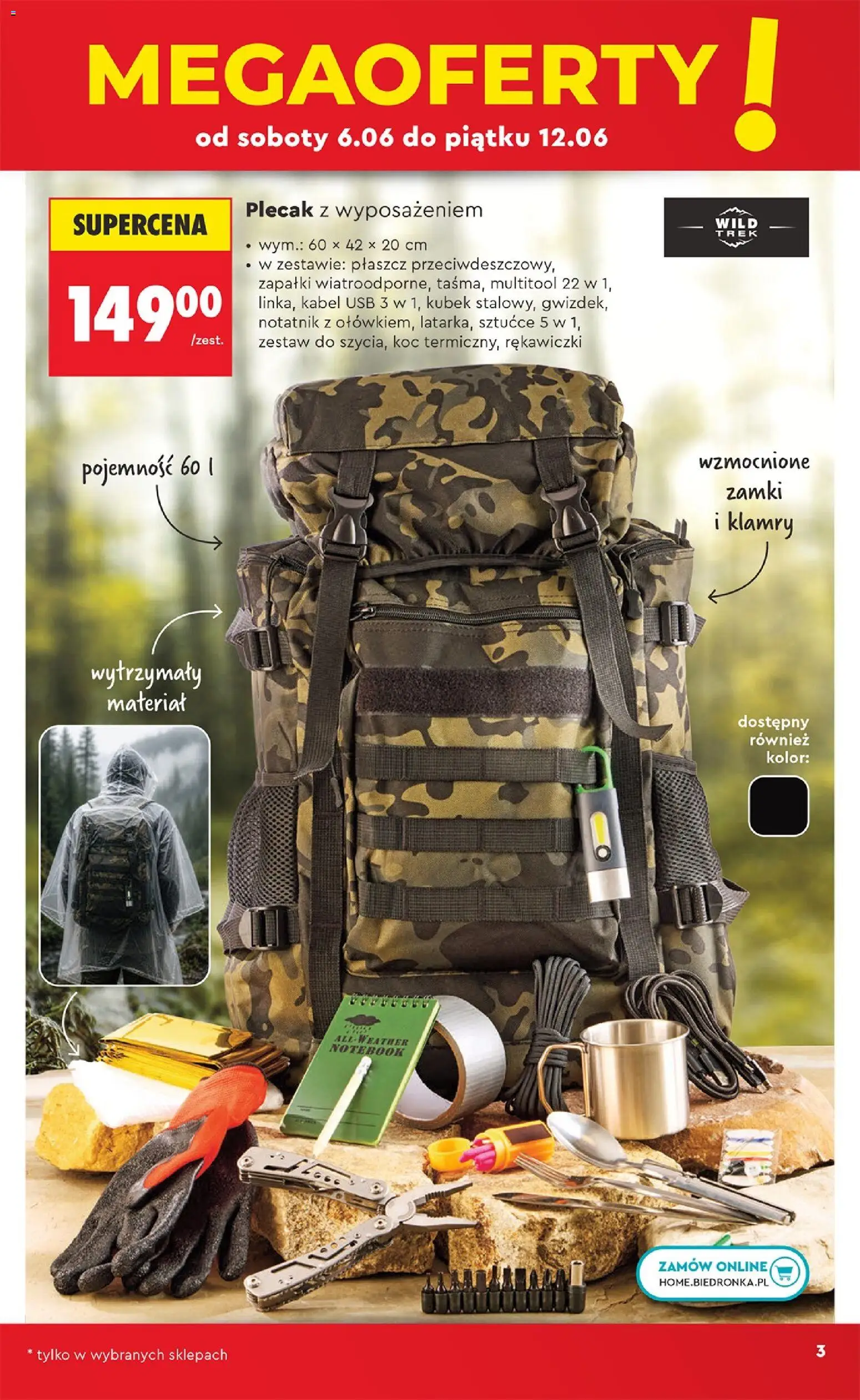 Biedronka gazetka - Hity i inspiracje od 06.06.2026 | Strona: 5 | Produkty: Rękawiczki, Kabel, Multitool, Sztućce