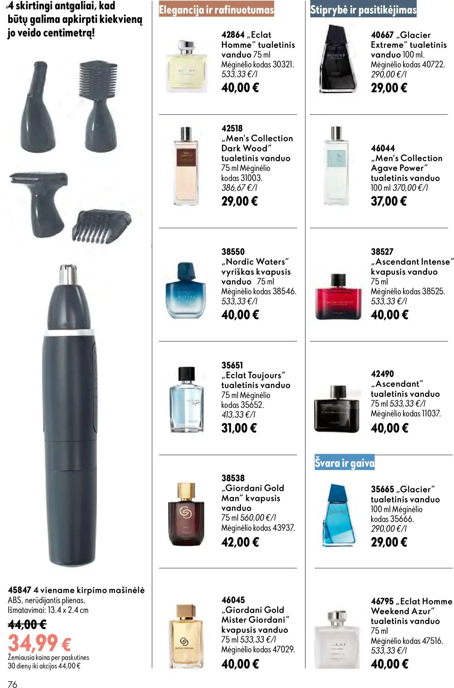 Oriflame akcijos nuo 2026.08.05 | Puslapis: 76 | Prekių: Kvapusis vanduo, Tualetinis vanduo