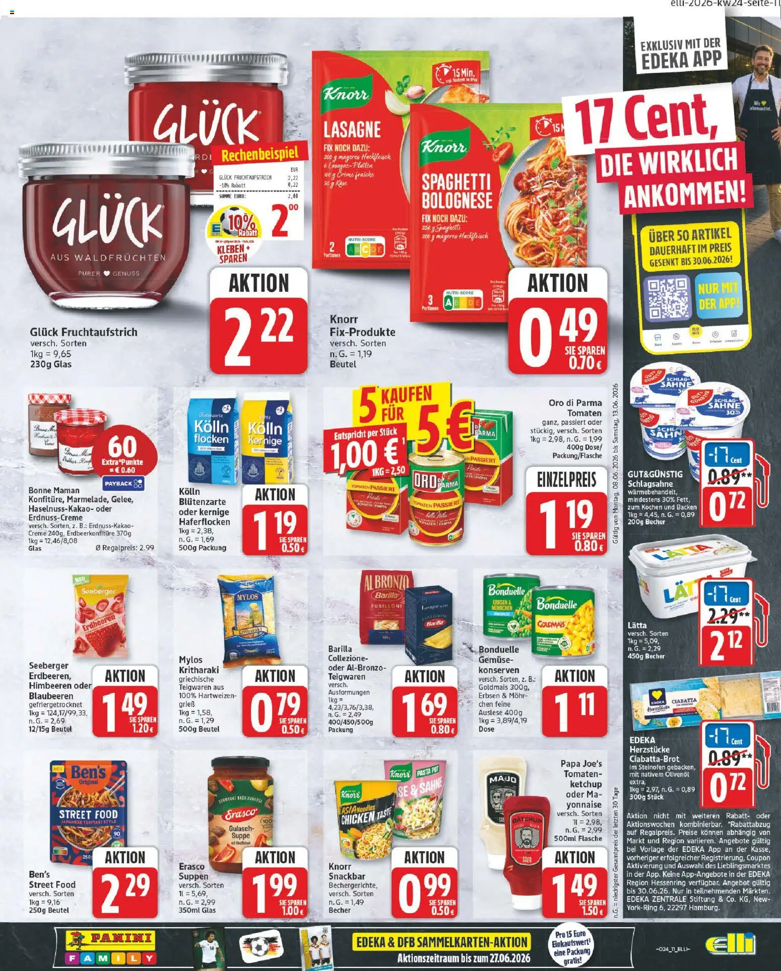 Elli Markt Prospekt Hövelhof – gültig ab 08.06.2026 | Seite: 11 | Produkte: Himbeeren, Barilla, Olivenol, Blaubeeren