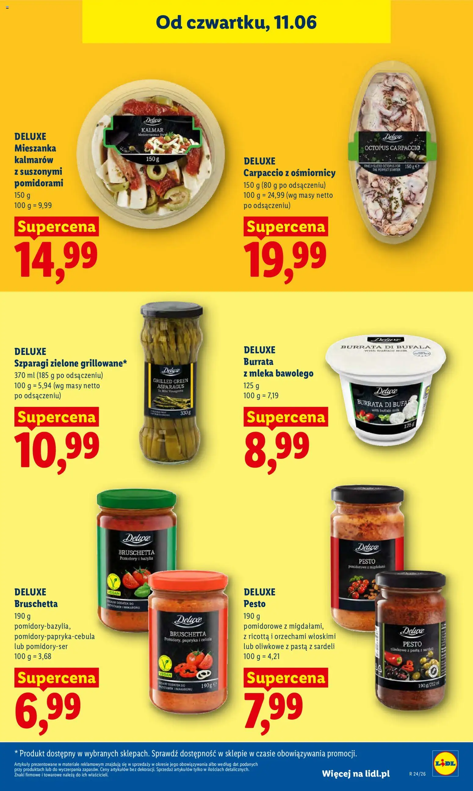 Lidl Polsko leták od 11.06.2026 | Strana: 61 | Produkty: Ricotta, Vegan, Burrata, Carpaccio