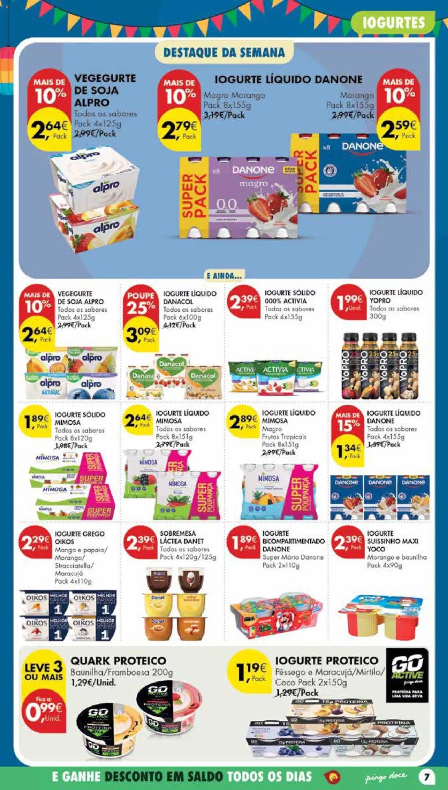 Pingo Doce Poupe Esta Semana Madeira │ válido de 23/06/2026 | Página: 7 | Produtos: Soja, Iogurte, Iogurte liquido, Proteina