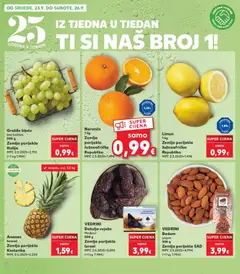 VEDRINI, Badem, jezgra, 500 g, Zemlja porijekla SAD - Pregled kataloga iz trgovine Kaufland, vrijedi od 23.09.2026 | Stranica: 10