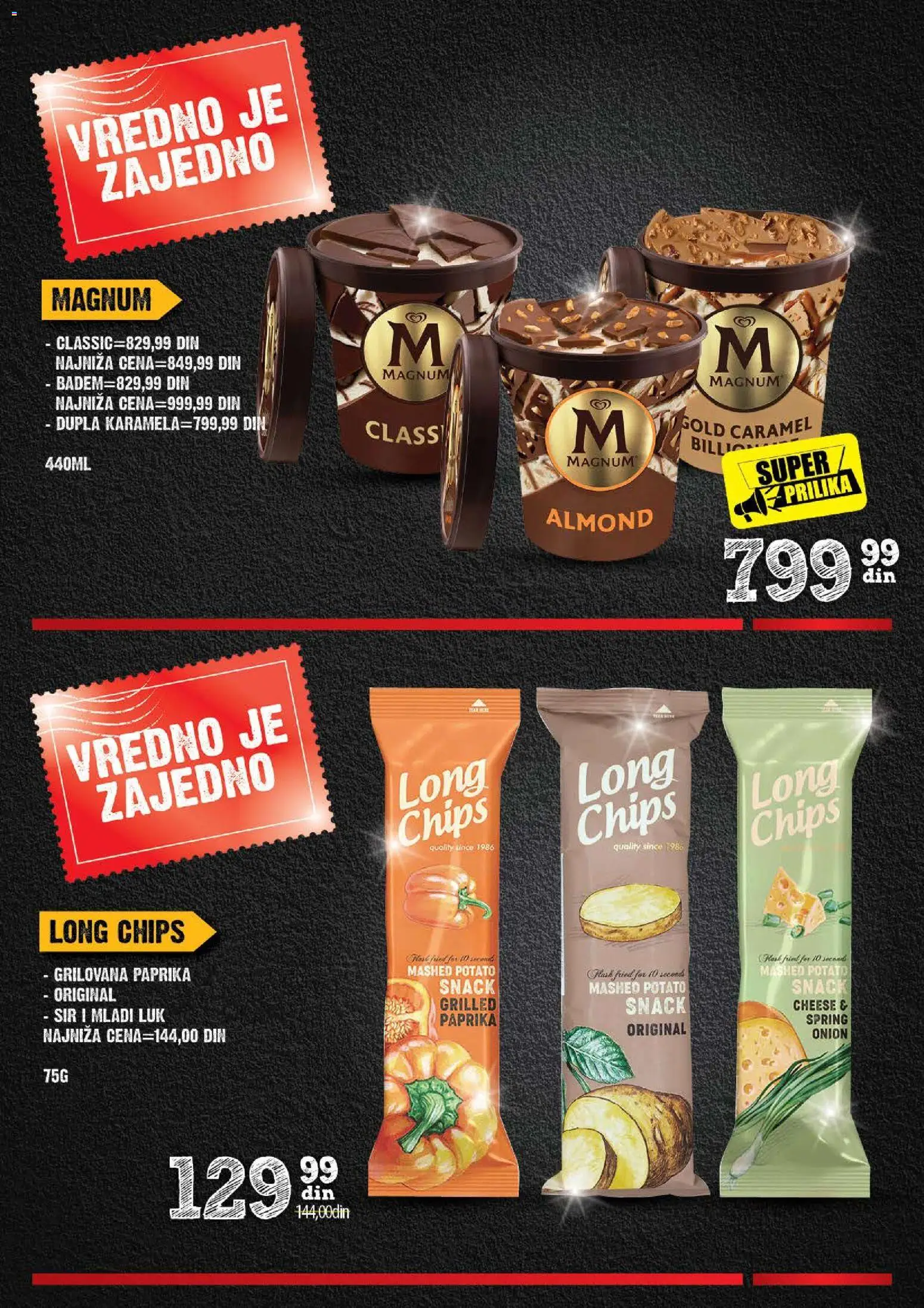 Idea katalog - važi od 06.08.2026 | Strana: 11 | Proizvode: Paprika, Luk, Sir, Magnum