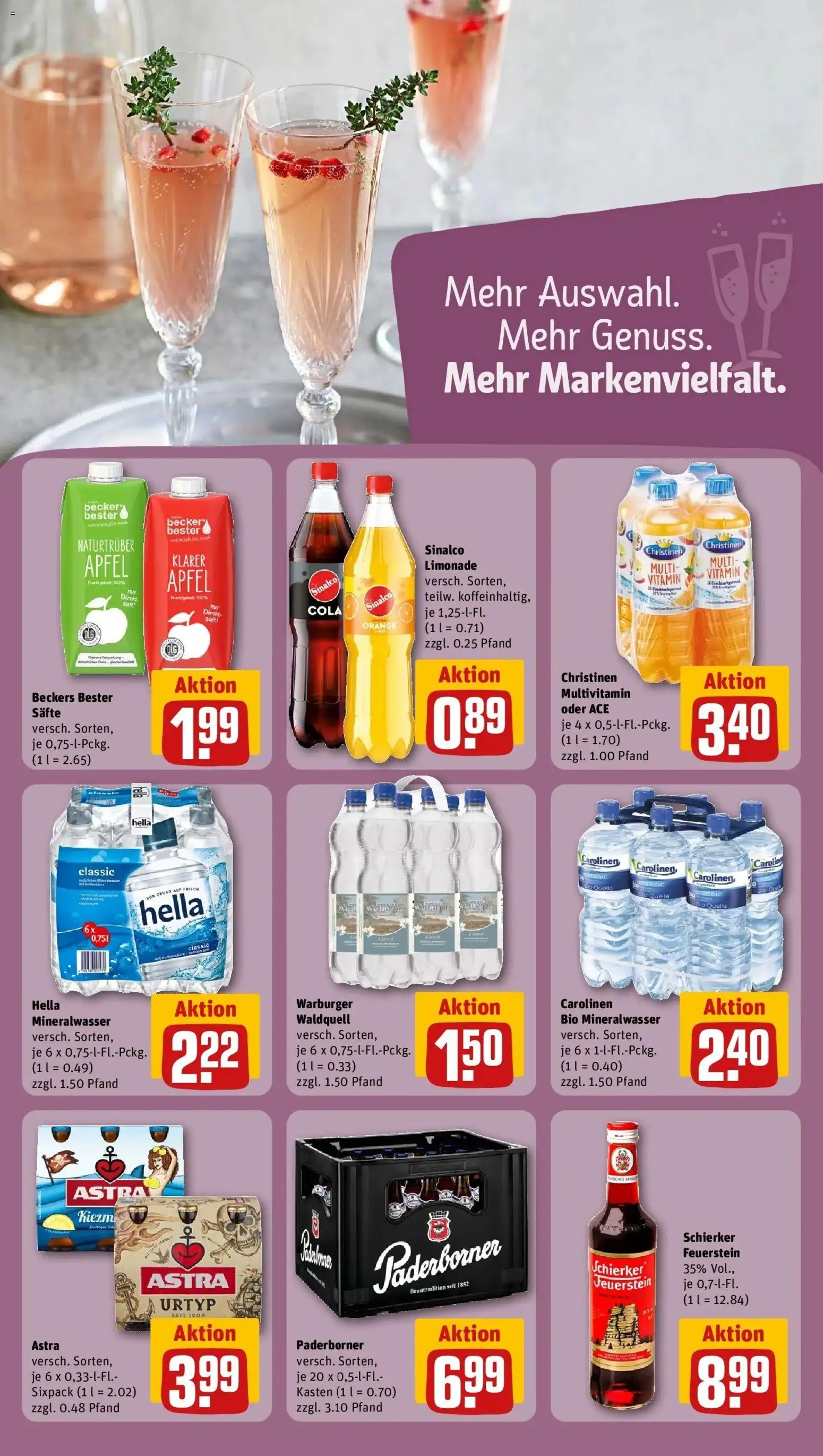 Rewe Prospekt Steinheim	 – gültig ab 10.05.2026 | Seite: 19 | Produkte: Sinalco, Cola, Limonade, Mineralwasser
