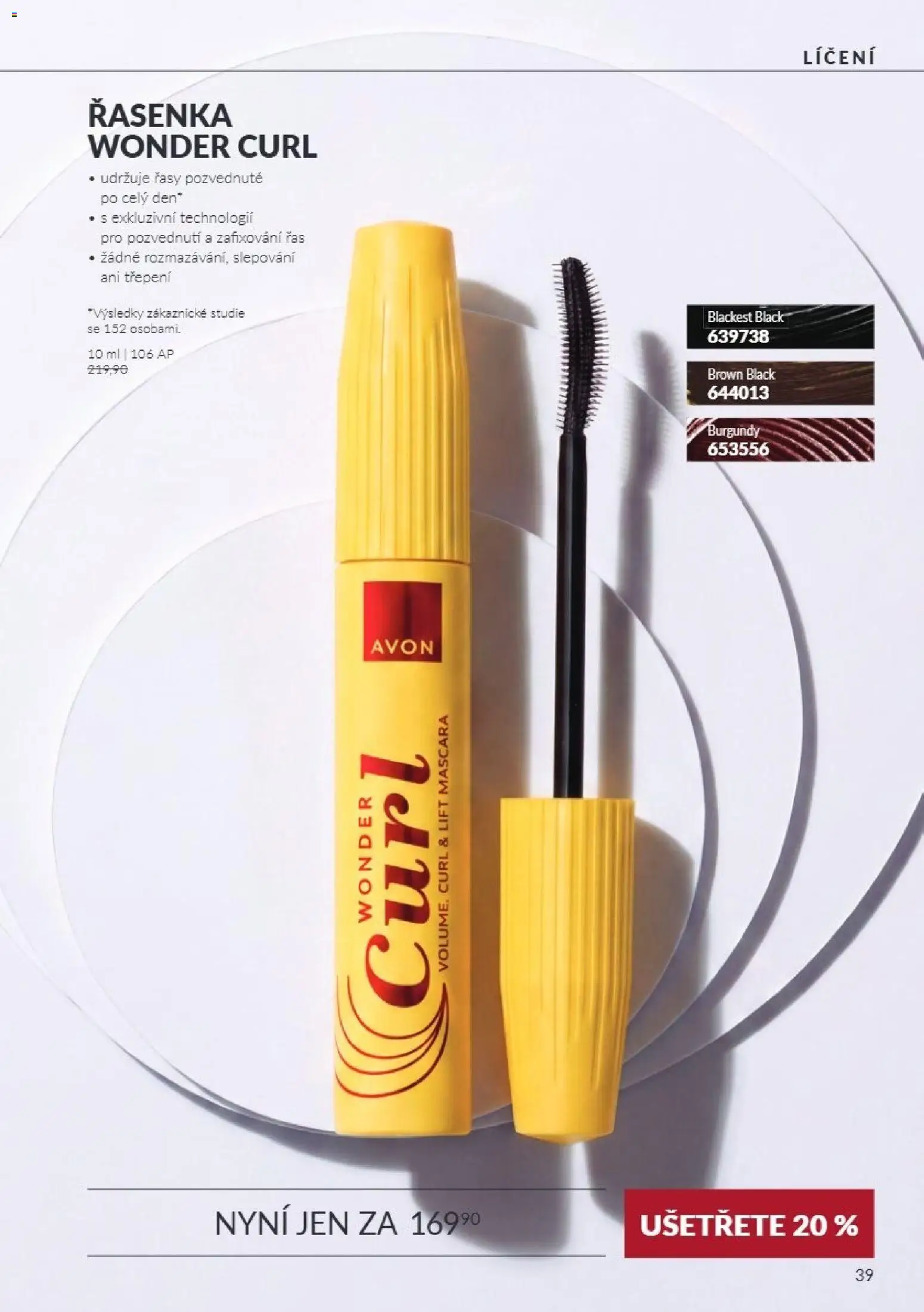 Avon Katalog 10/2026 od 01.10.2026 | Strana: 39 | Produkty: Řasenka