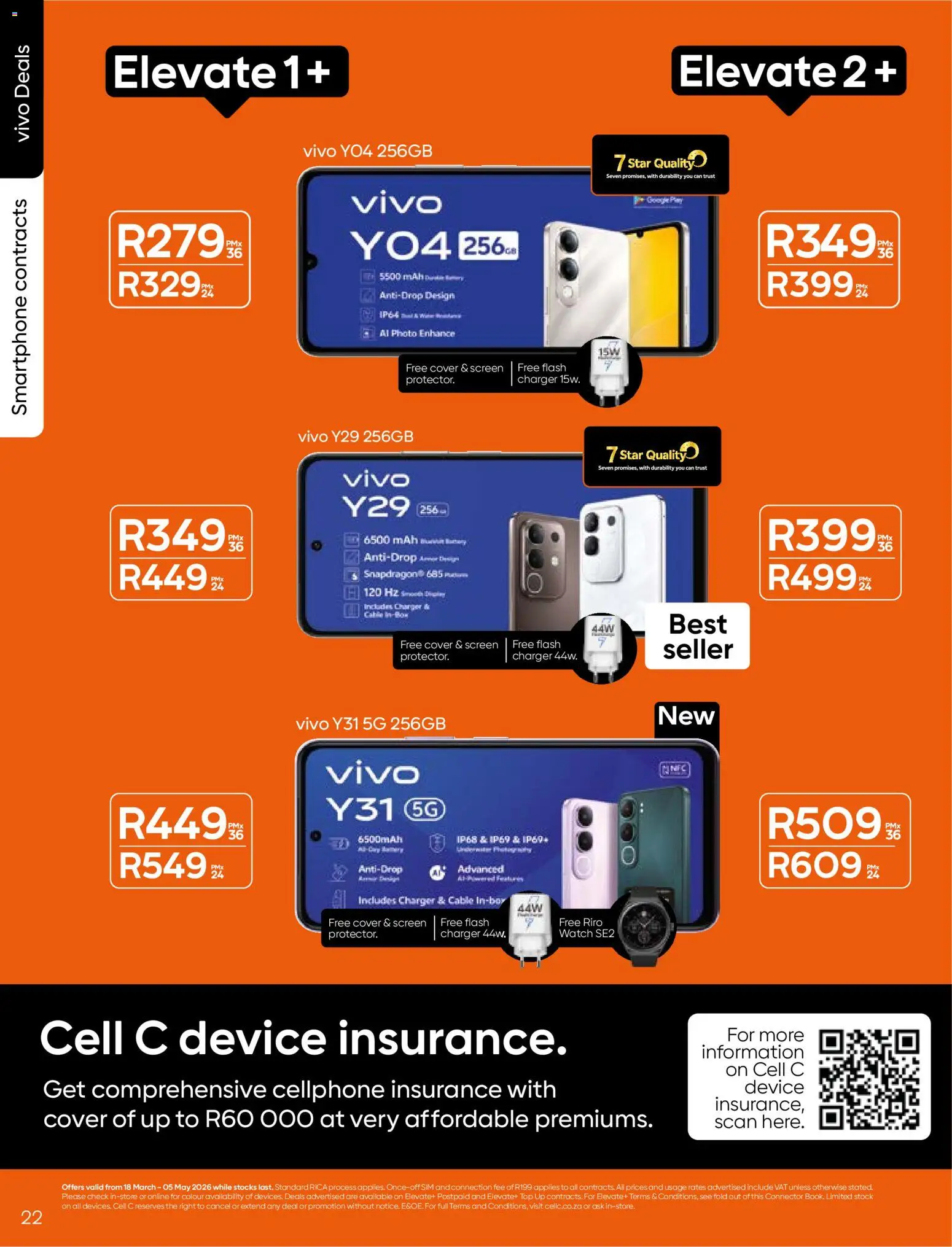 New Cell C catalogue – valid from 18.03.2026 | Page: 24 | Products: Sim, Cover, Smartphone, Watch