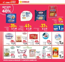 Anteprima del volantino Conad volantino Lombardia valido a partire dal 17.06.2026 | Pagina: 22 | Prodotti: Yogurt, Formaggio, Piadina, Ricotta
