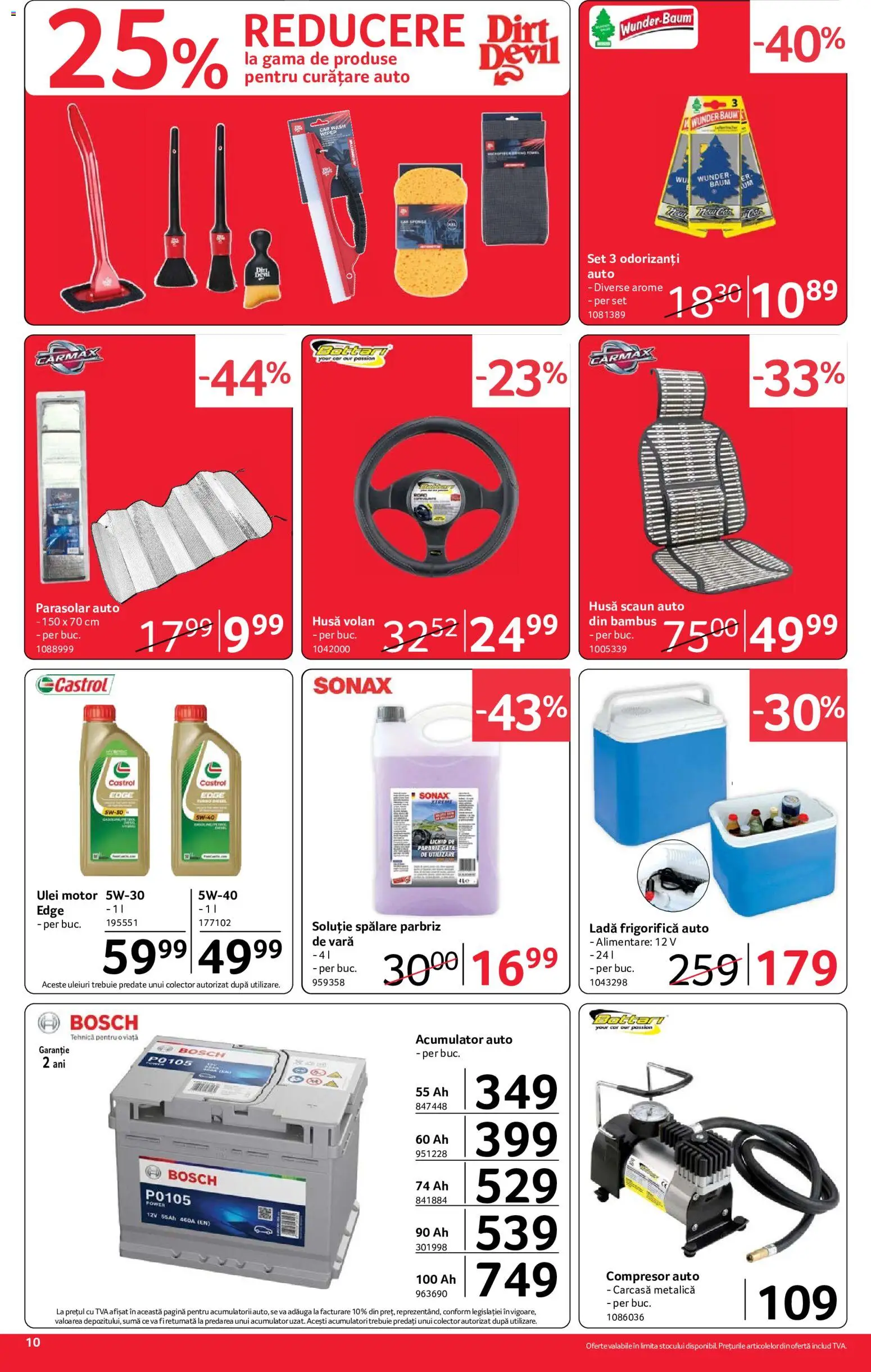 Noul catalog Selgros – valabil de la 24.07.2026 | Pagină: 10 | Produse: Carcasă, Scaun, Ulei, Ladă frigorifică