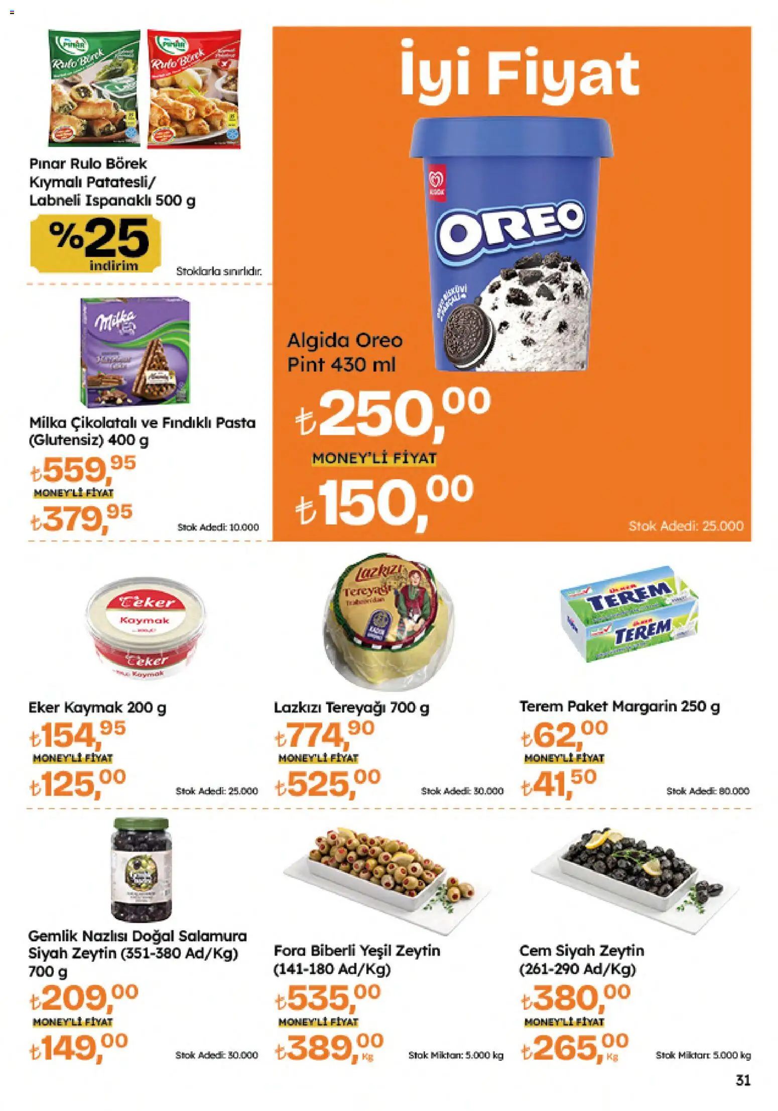 Migros Katalog - 5M Migroskop Dijital - 23 Temmuz 2026 tarihinden itibaren geçerlidir | Sayfa: 31 | Ürünler: Tereyağı, Zeytin