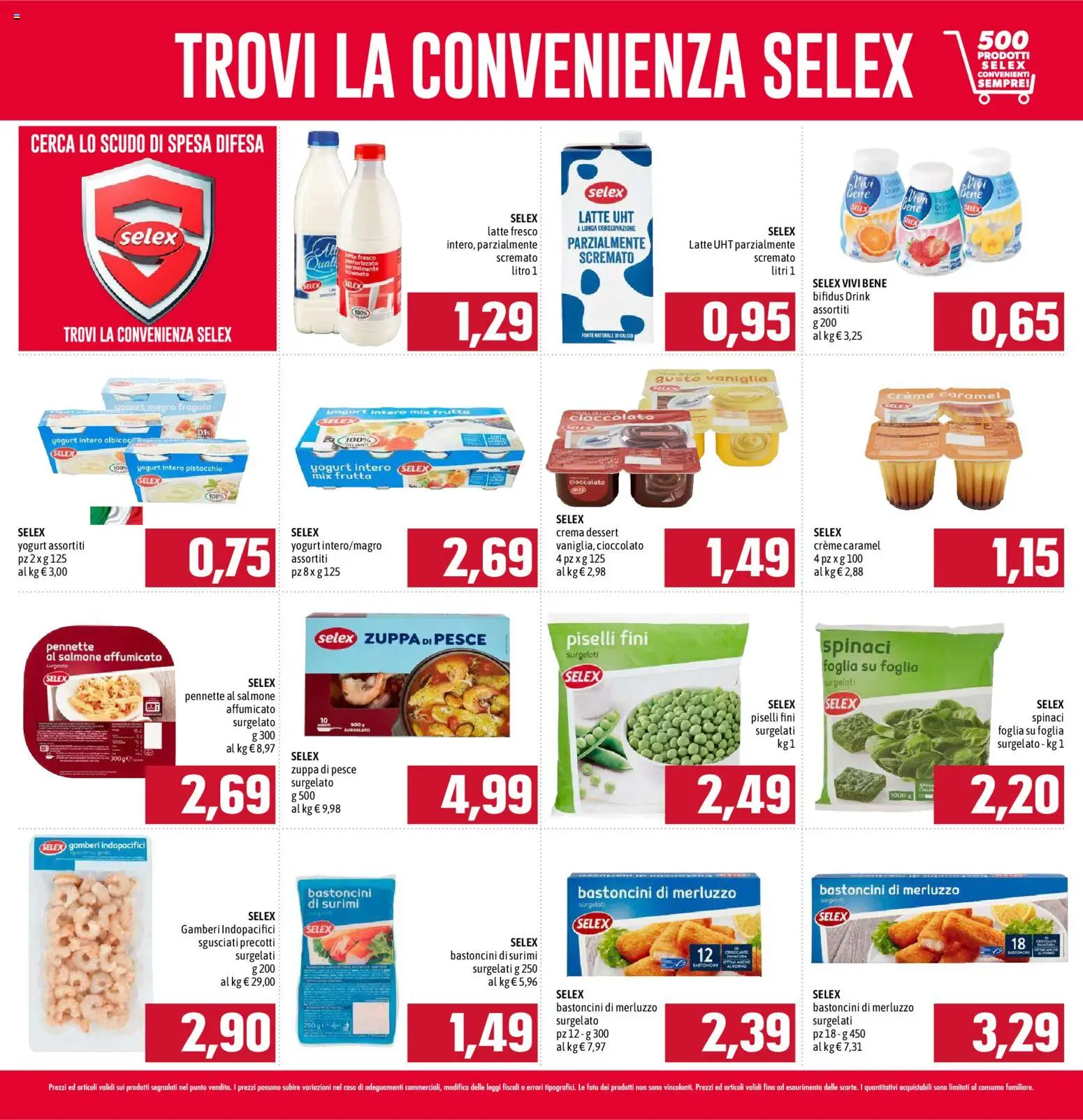 Volantino Emisfero del 01/05/2026 | Pagina: 3 | Prodotti: Yogurt, Pesce, Merluzzo, Gamberi