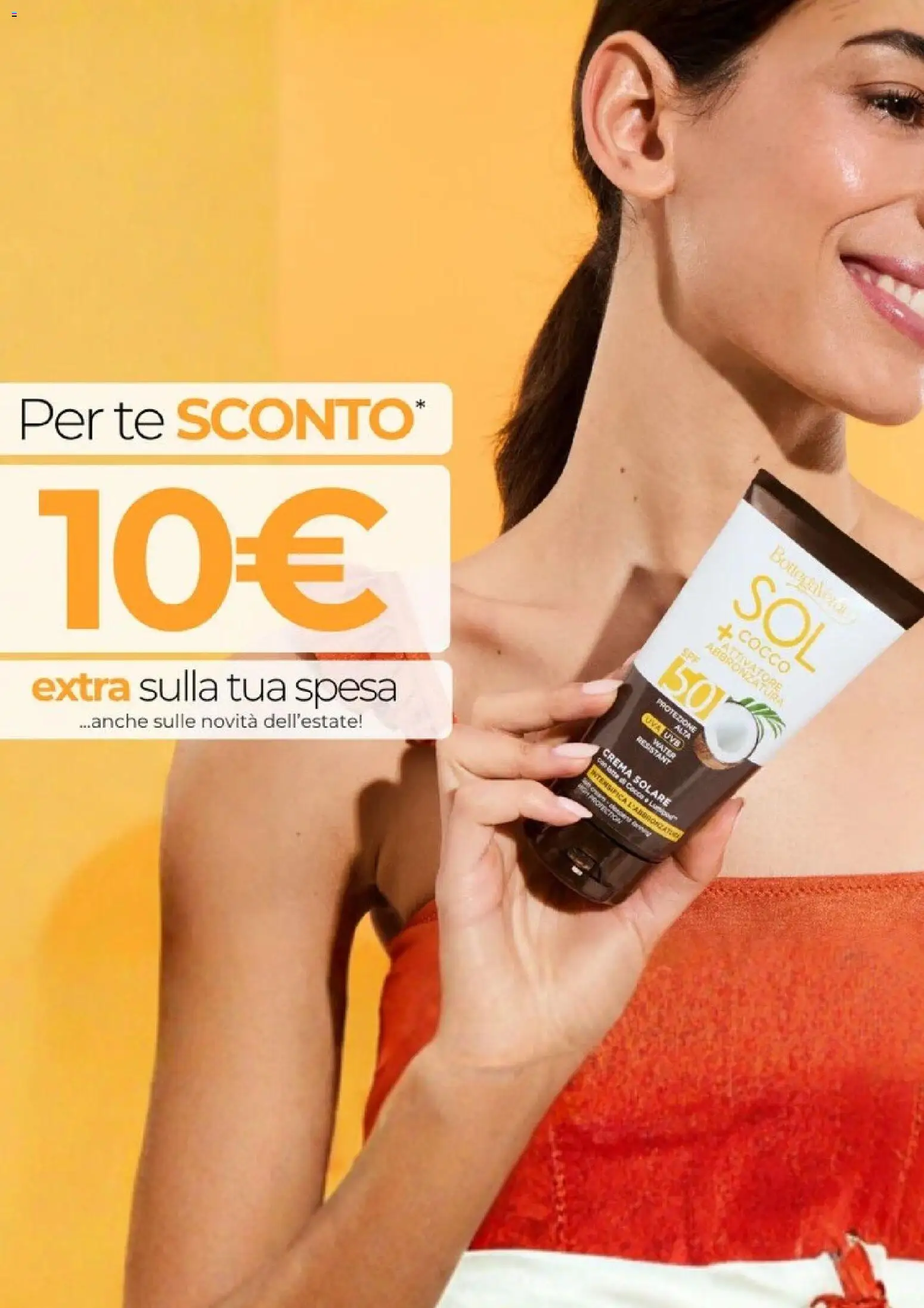Volantino Bottega Verde del 30/06/2026 | Pagina: 5 | Prodotti: Crema, Crema solare, Tè, Cocco