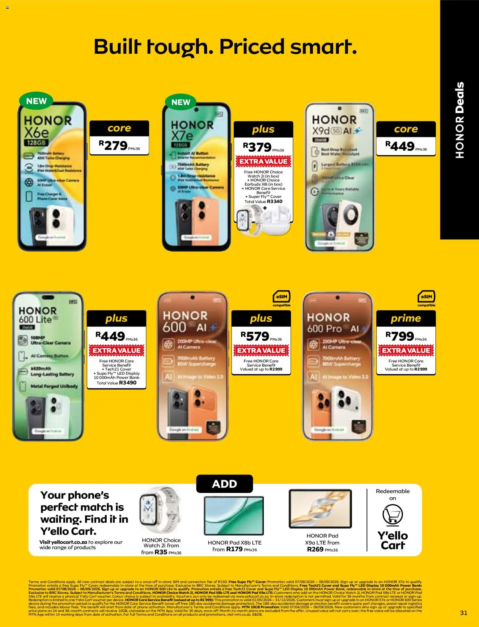 New MTN catalogue – valid from 07/08/2026 | Page: 31 | Products: Sim, Cover, Phone, Watch