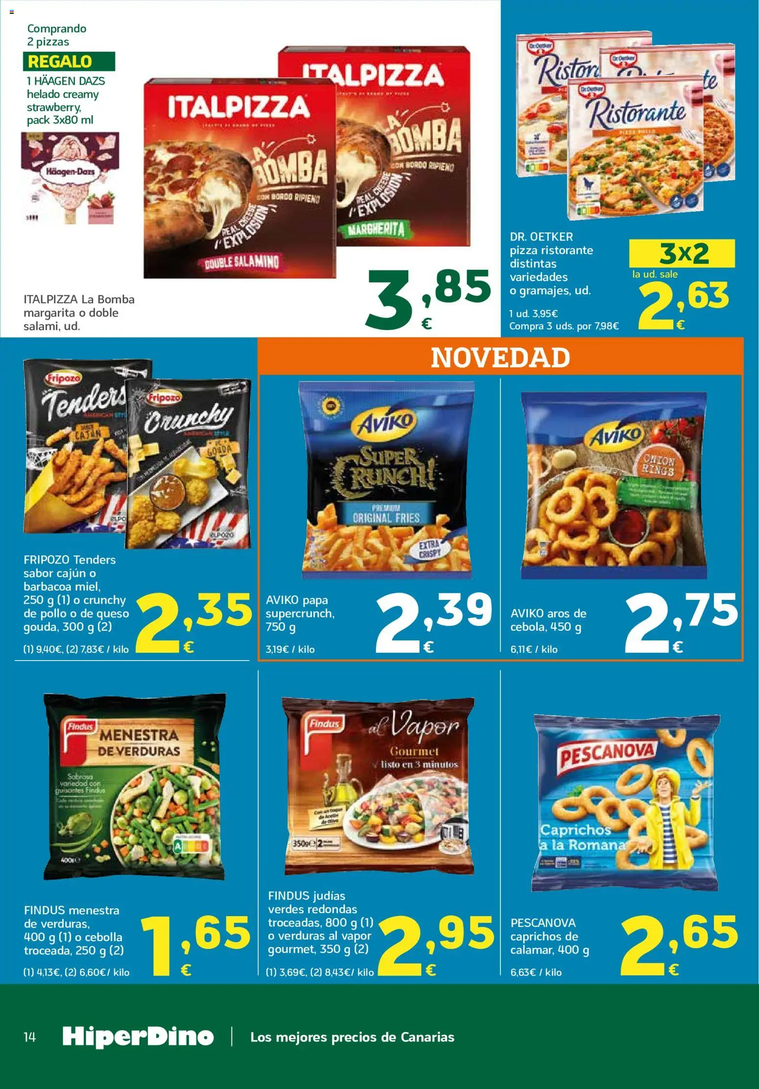 HiperDino folleto │ válido desde el 23/06/2026 | Página: 14 | Productos: Ψηφιακή κάμερα, Pizza, Helado, Παγωμένο τσάι