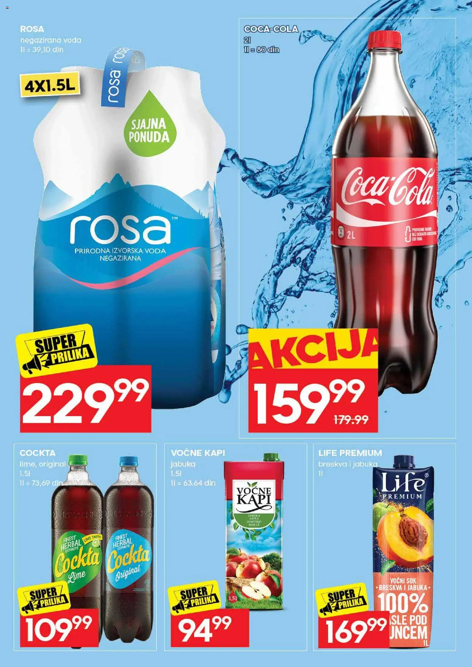 Roda katalog - važi od 28.05.2026 | Strana: 24 | Proizvode: Negazirana voda, Voda, Sok, Breskva
