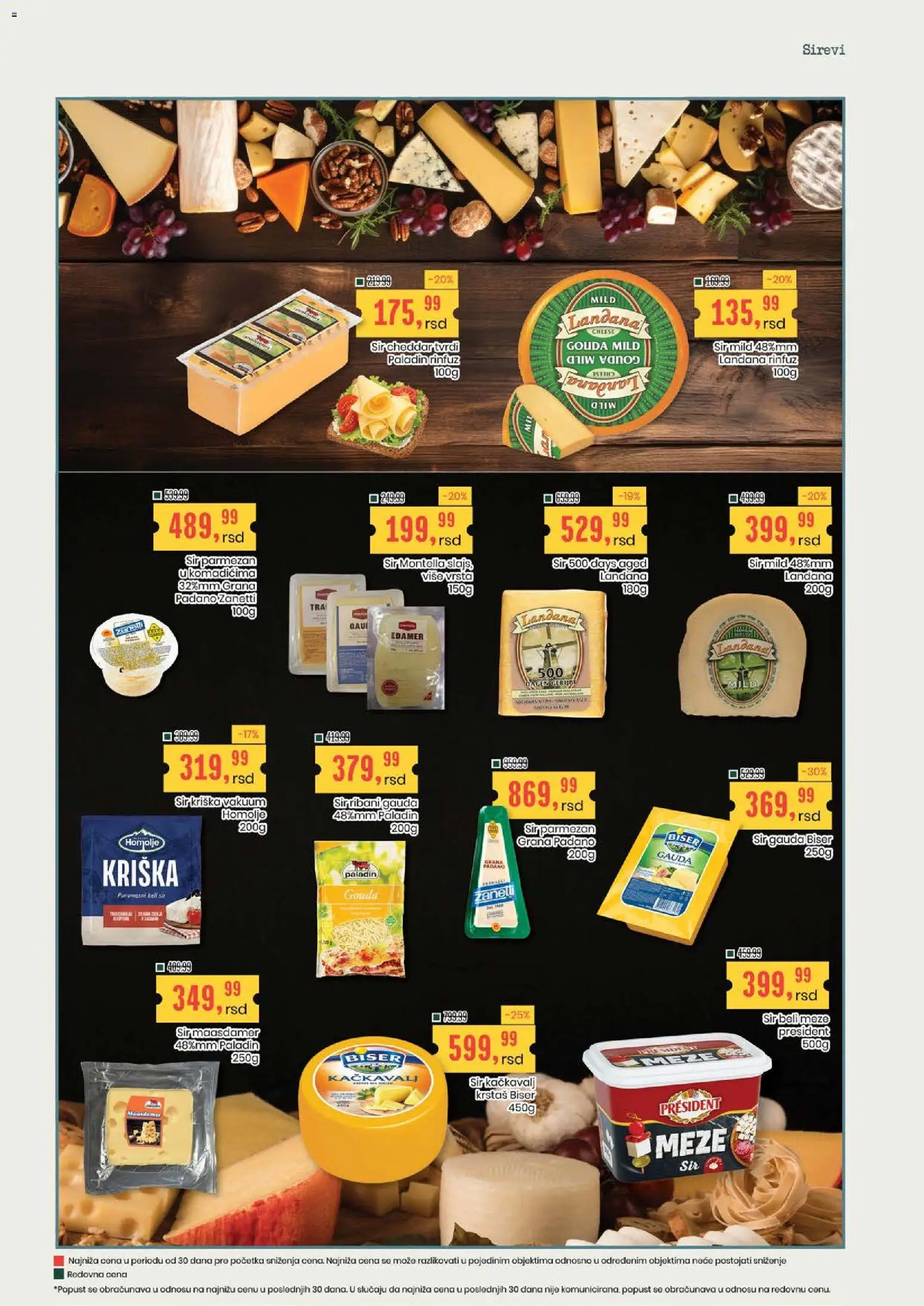 Aroma Market katalog - važi od 20.08.2026 | Strana: 6 | Proizvode: Gouda, Grana Padano, Sir, Parmezan