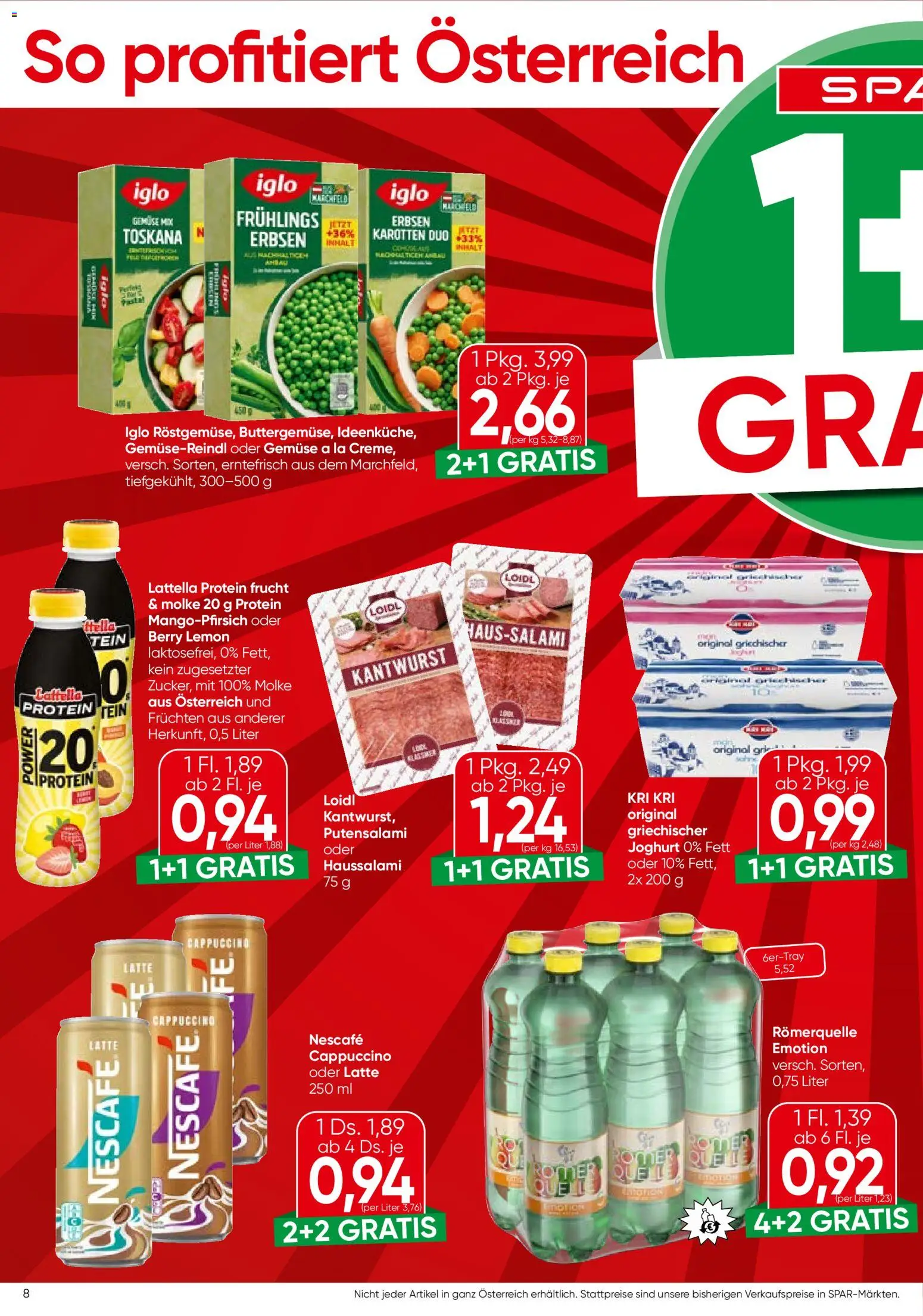 Spar Flugblatt - Wien gültig ab 13.05.2026 | Seite: 8