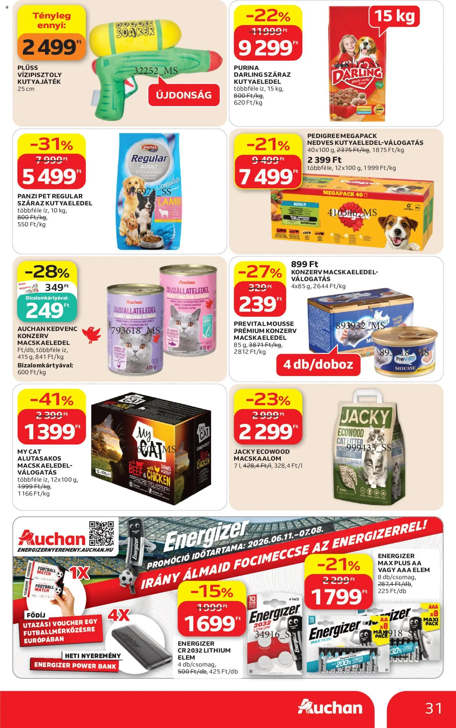 Auchan akciós ujság - amely érvényes a következő dátumtól: 2026.06.25. | Oldal: 31