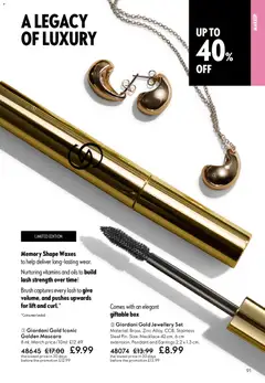 Preview of Oriflame - Offers valid from 06.05.2026 | Page: 91 | Products: Box, Brush, Mascara, Earrings