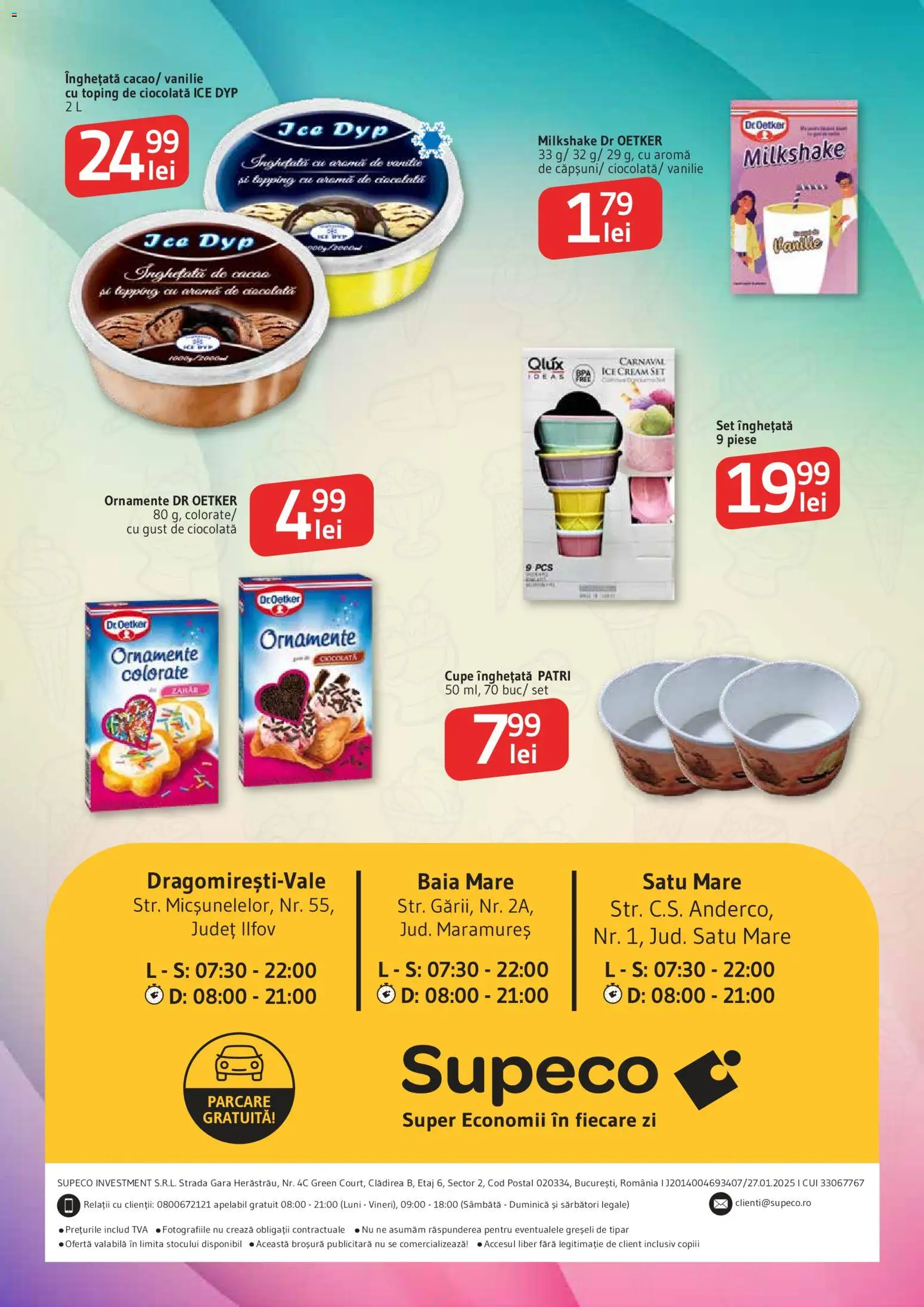 Noul catalog Supeco – valabil de la 07.05.2026 | Pagină: 4 | Produse: Ciocolată, Cacao, Înghețată