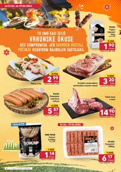 Pivac Katalog - Pregled kataloga iz trgovine Pivac, vrijedi od 01.06.2026 | Stranica: 4 | Proizvodi: Pileća krila, Carsko meso, Meso, Kobasica
