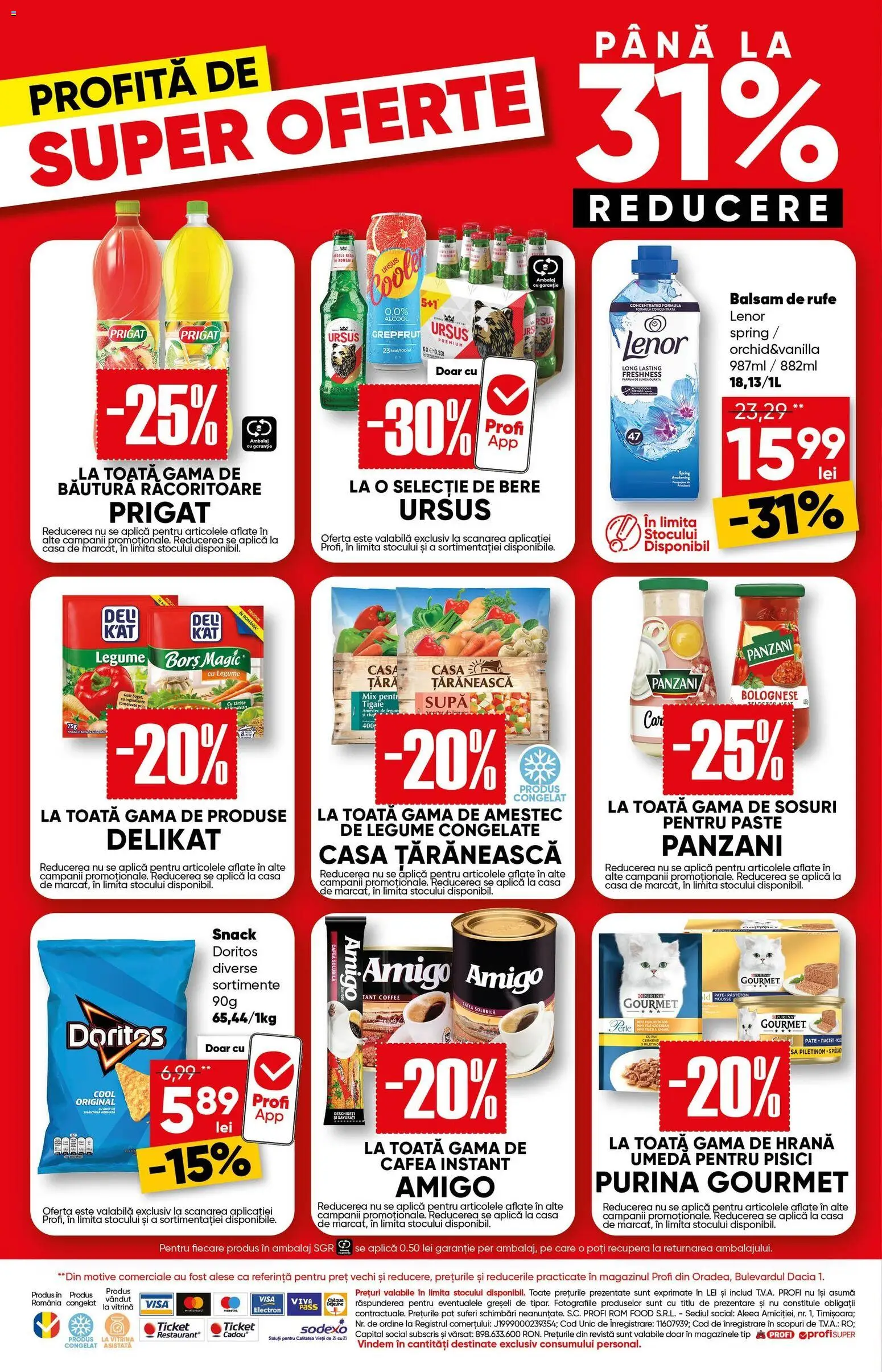 Noul catalog Profi – valabil de la 04.03.2026 | Pagină: 17 | Produse: Tigaie, Bere, Rom, Paste