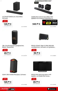 Media Markt Prospekt ab 20.07.2026 gültig | Seite: 15 | Produkte: Hifi, LG, Sony, Soundbar