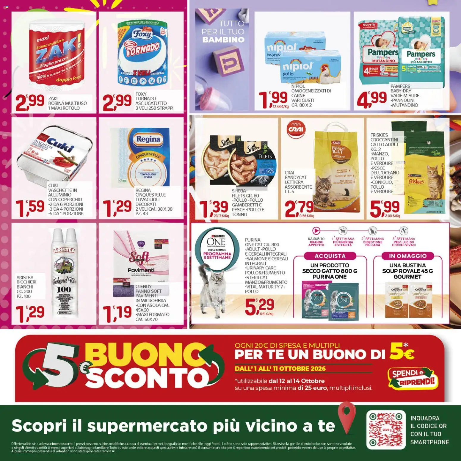 Volantino CRAI del 01/10/2026 | Pagina: 16 | Prodotti: Cereali, Verdure, Tonno, Gamberetti