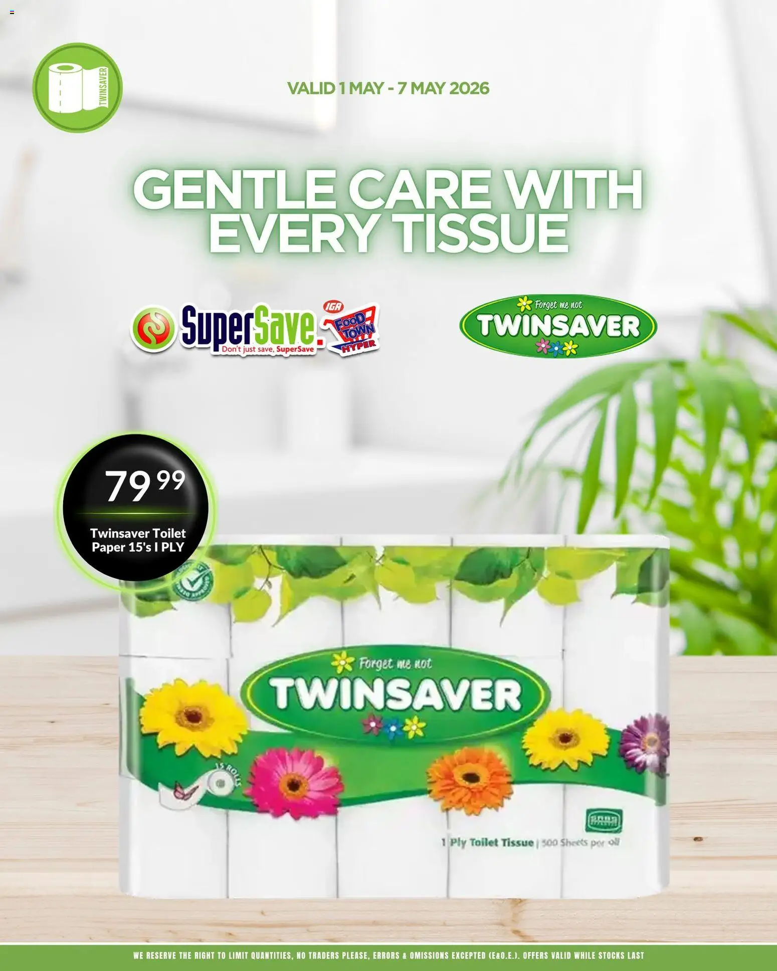 New Super Save catalogue – valid from 01.05.2026 | Page: 4 | Products: Toilet, Paper, Toilet paper