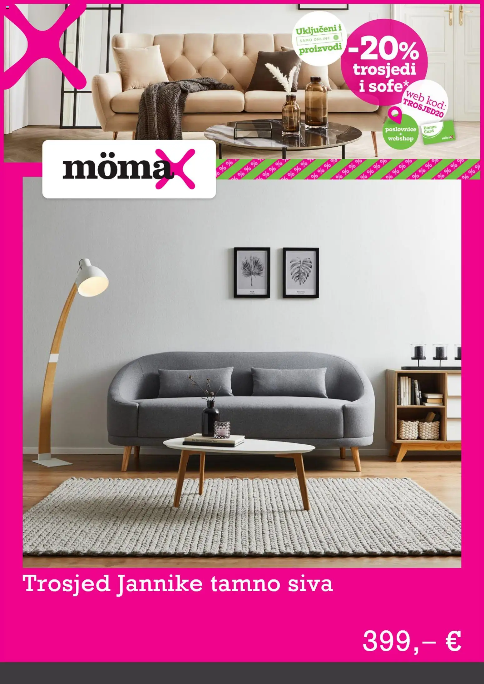Mömax katalog | vrijedi od 12.05.2026 | Stranica: 5 | Proizvodi: Trosjed