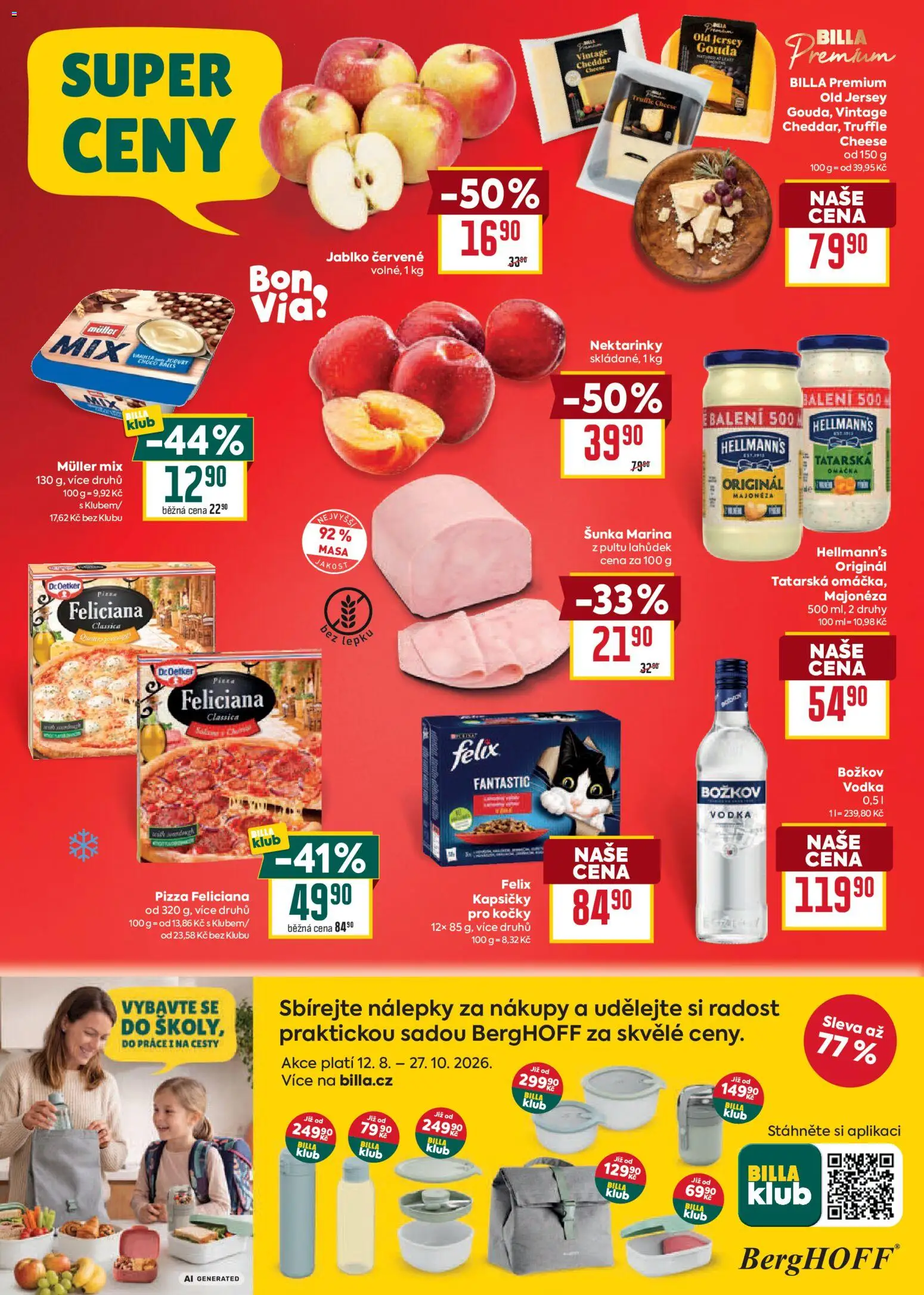 Billa Malý leták od 09.09.2026 | Strana: 2 | Produkty: Gouda, Vodka, Hellmann's, Kapsičky