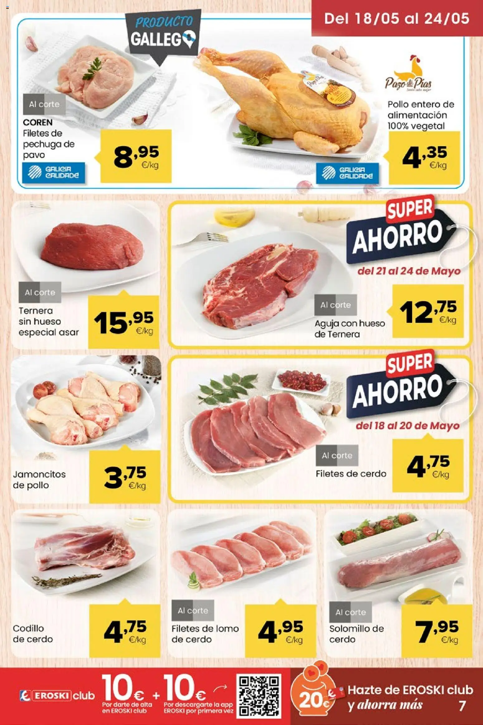 Eroski Miramos por ti │ válido desde el 14.05.2026 | Página: 7 | Productos: Cerdo