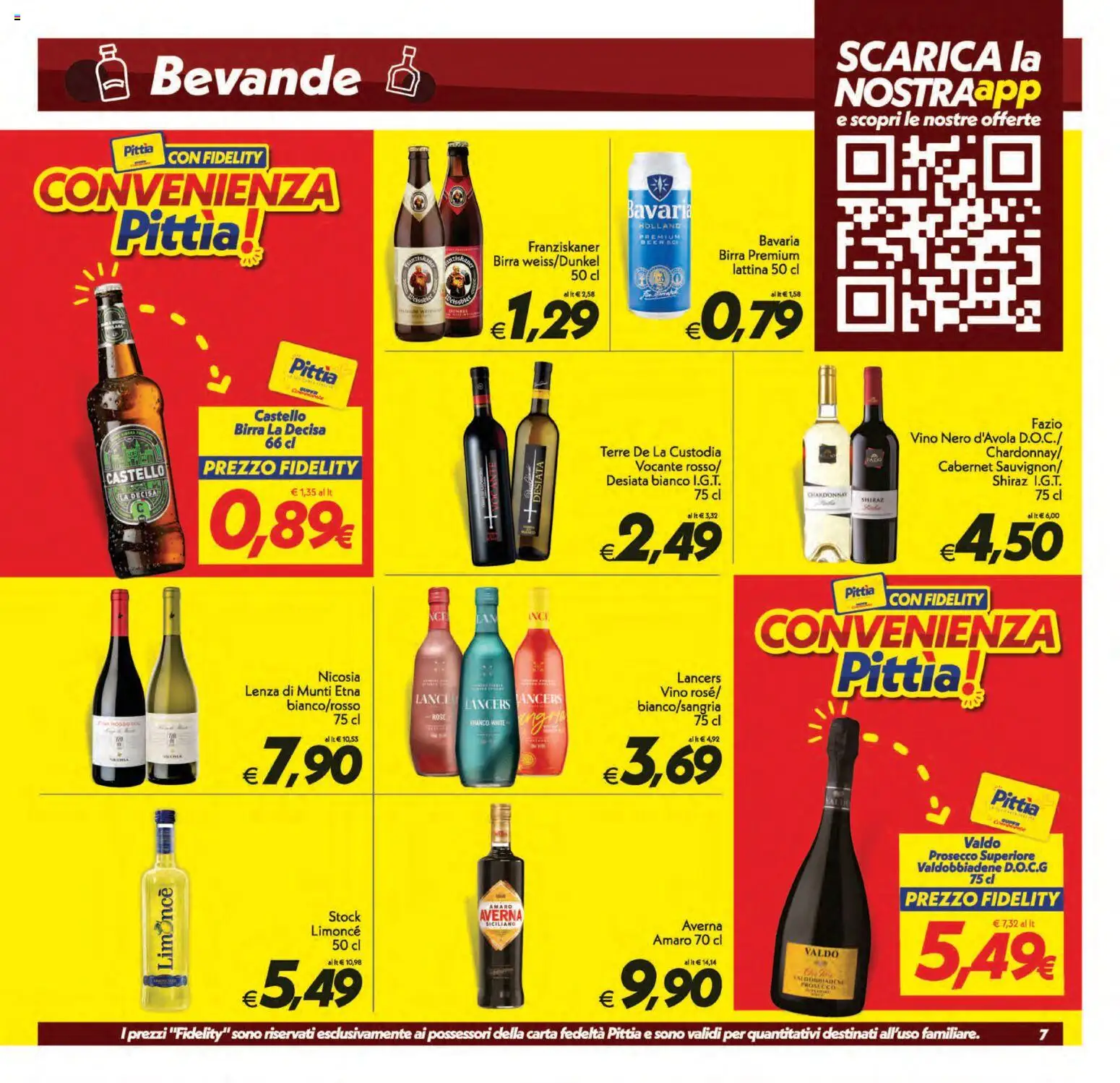 Volantino SuperConveniente del 21/08/2026 | Pagina: 7 | Prodotti: Birra, Prosecco, Bevande, Amaro