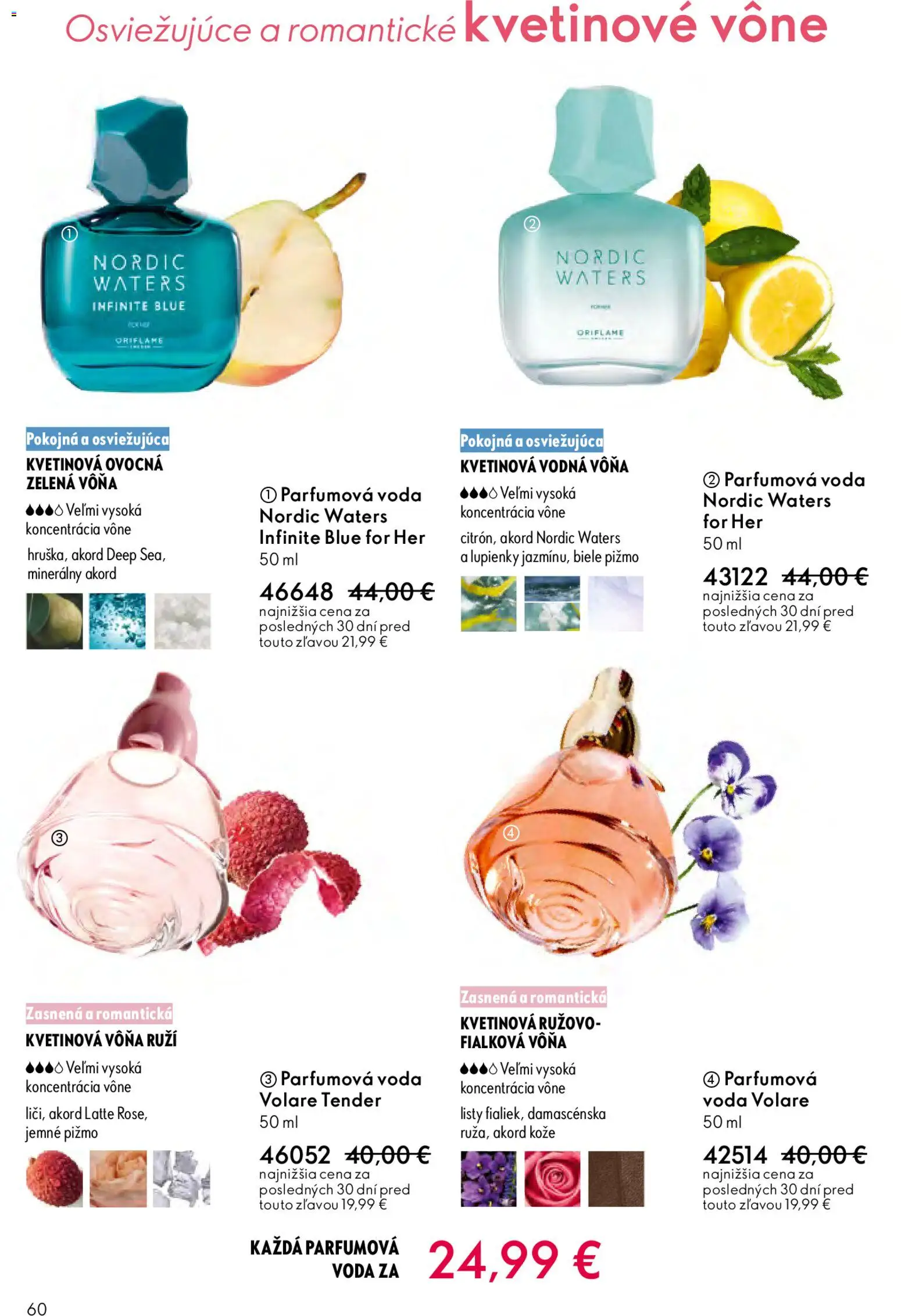 Nové Oriflame akcie – leták je platný od 25.03.2026 | Strana: 60 | Produkty: Voda