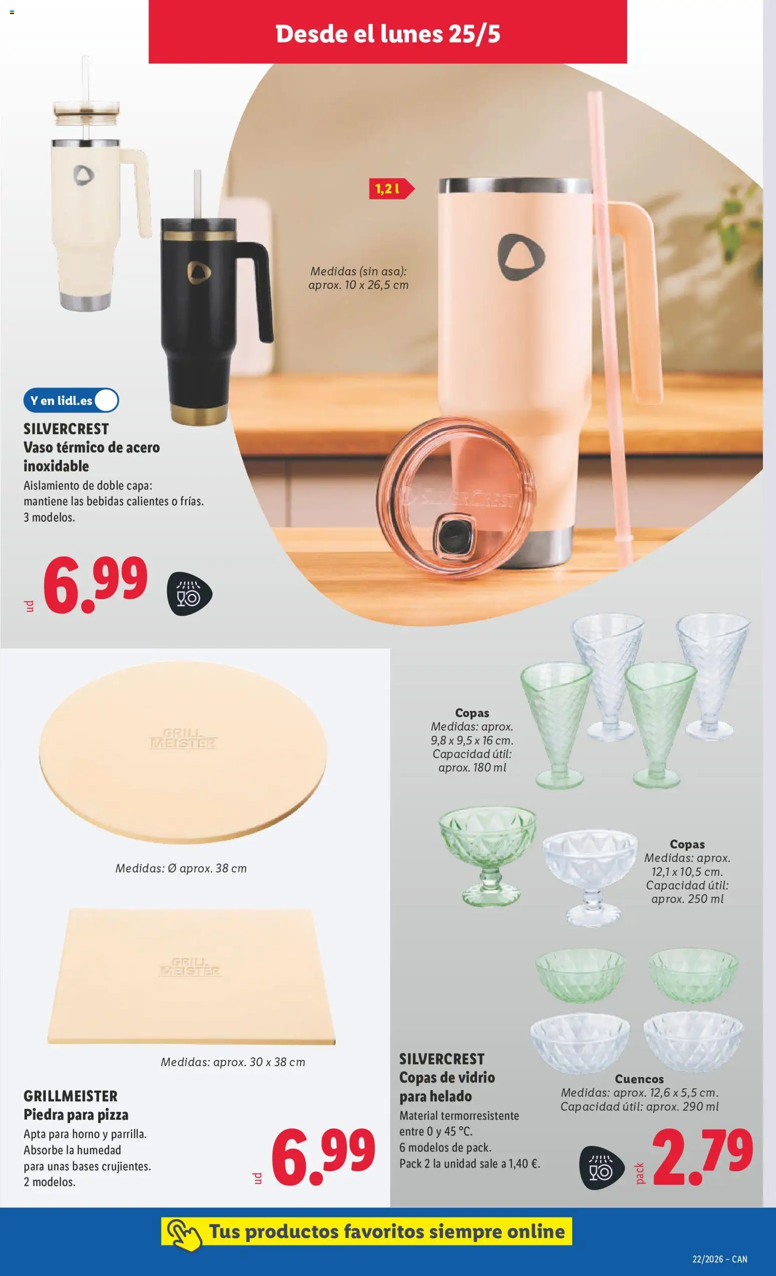Lidl folleto de bazar │ válido desde el 25.05.2026 | Página: 11 | Productos: Pizza, Helado, Horno